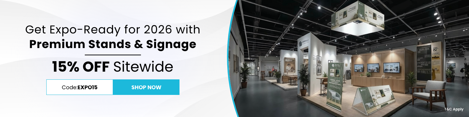 Get Expo-Ready for 2026 with Premium Stands & Signage