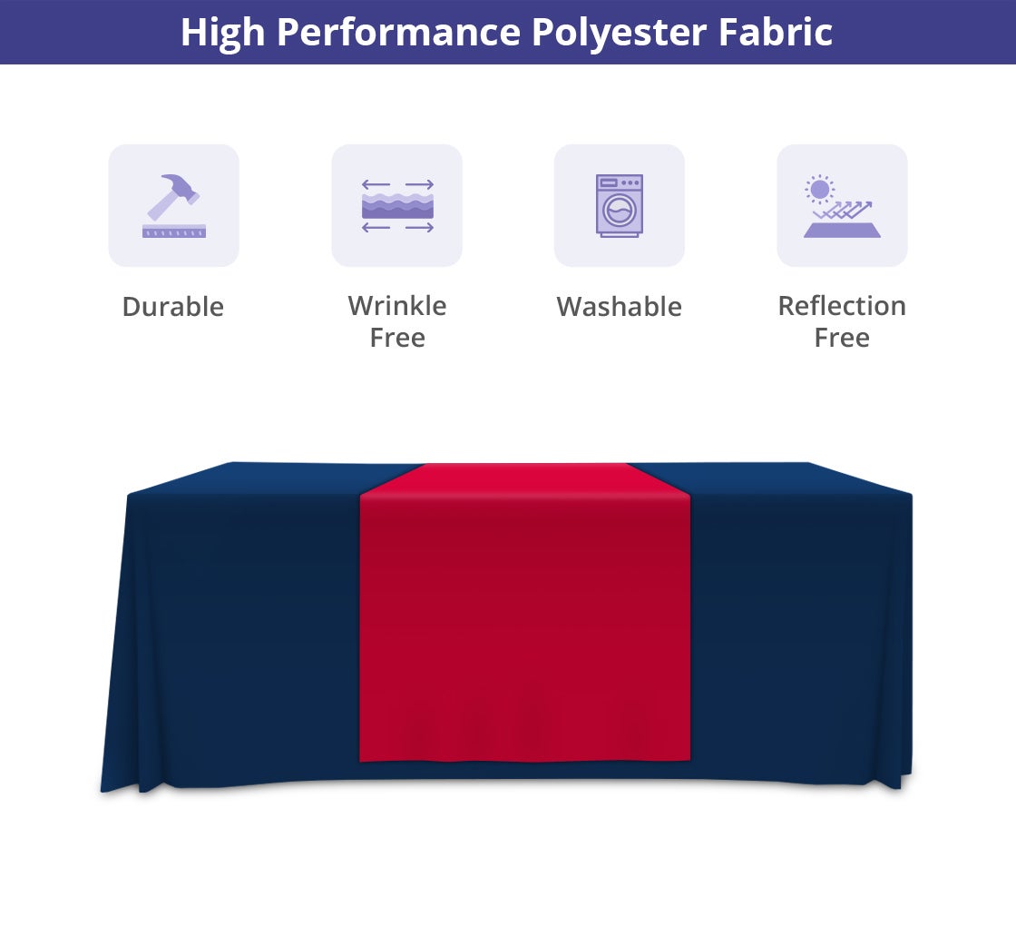 2.5' x 6' Table Runners - Black