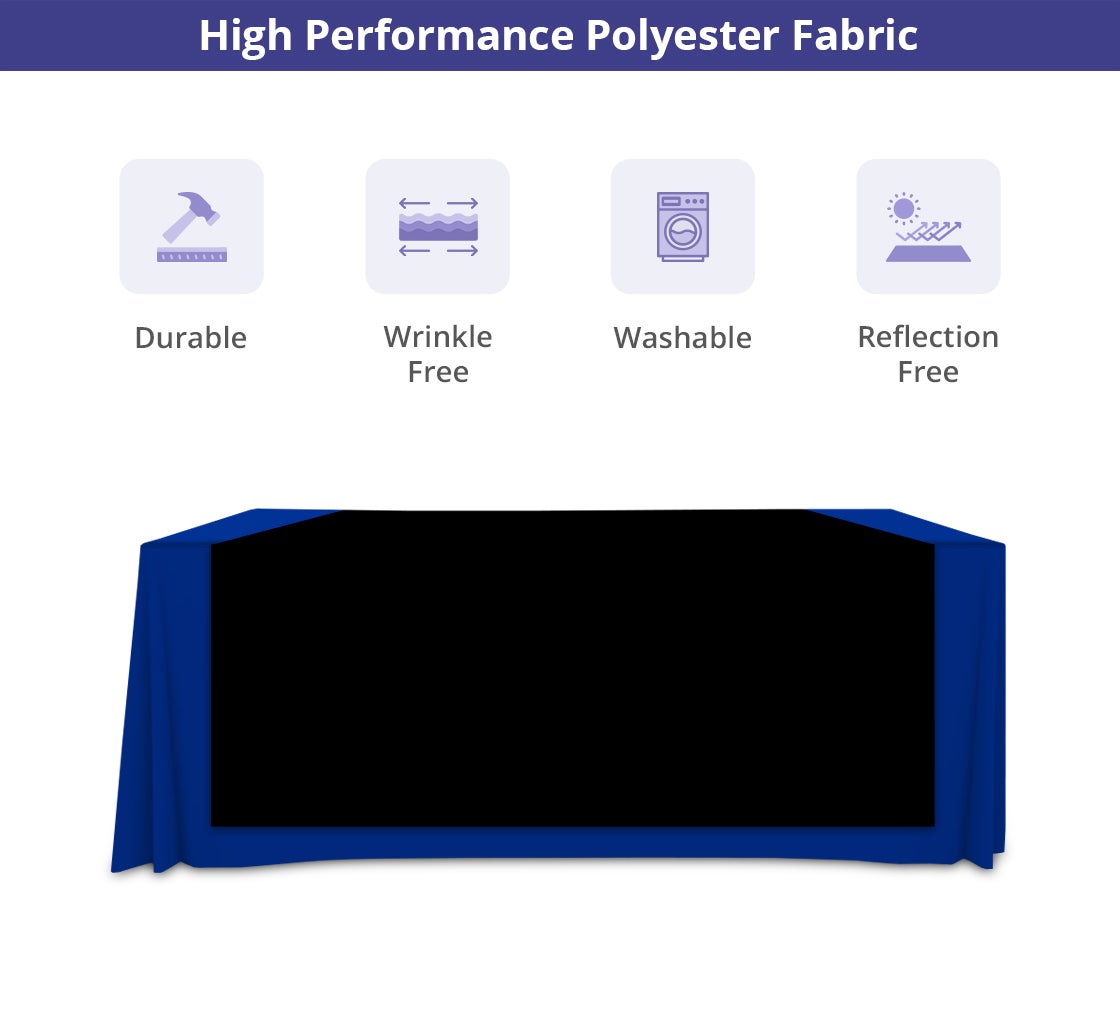 5' x 6' Table Runners - Black