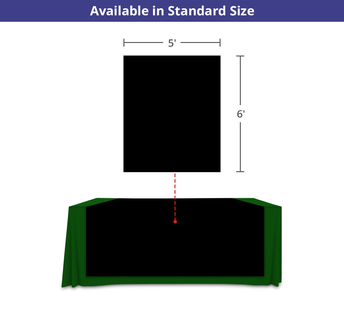 5' x 6' Table Runners - Black