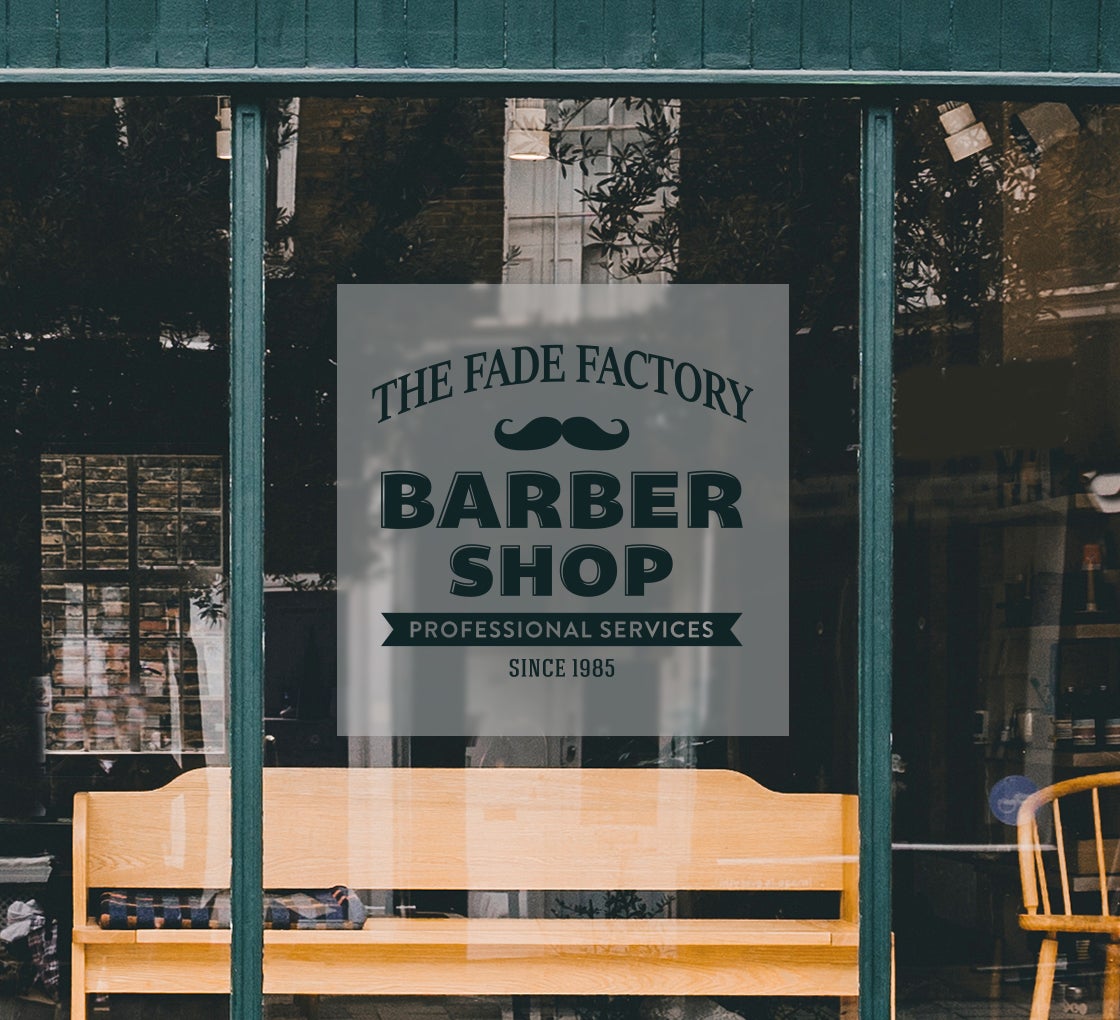 Front Adhesive Printed Frosted Decals