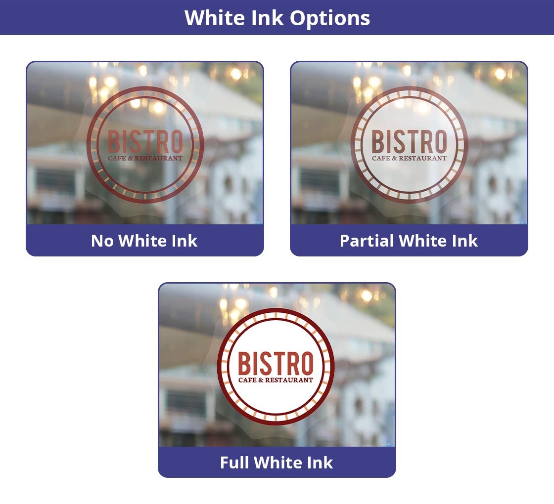 Front Adhesive Die-Cut Frosted Decals
