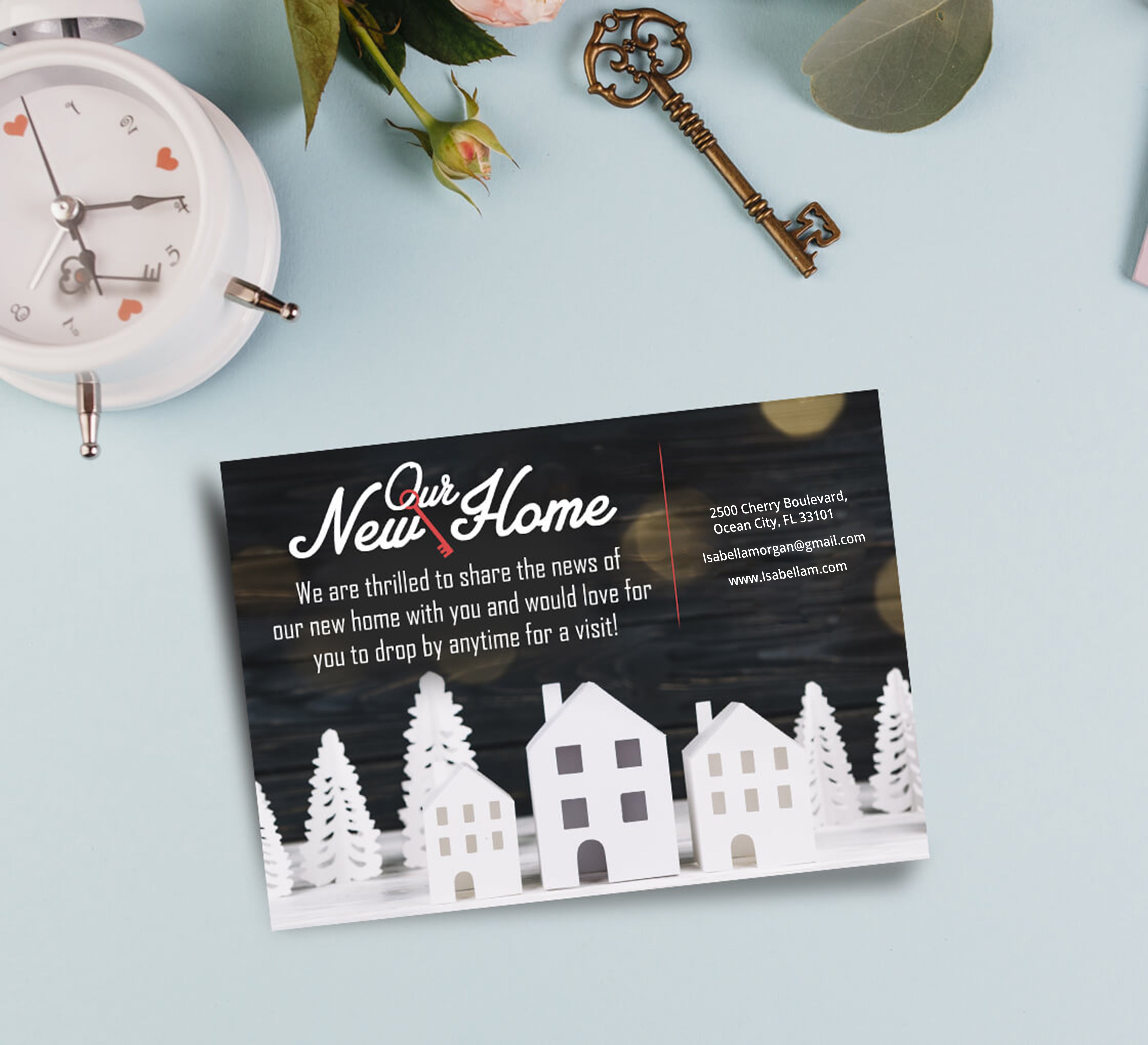 Flat Change Of Address Cards