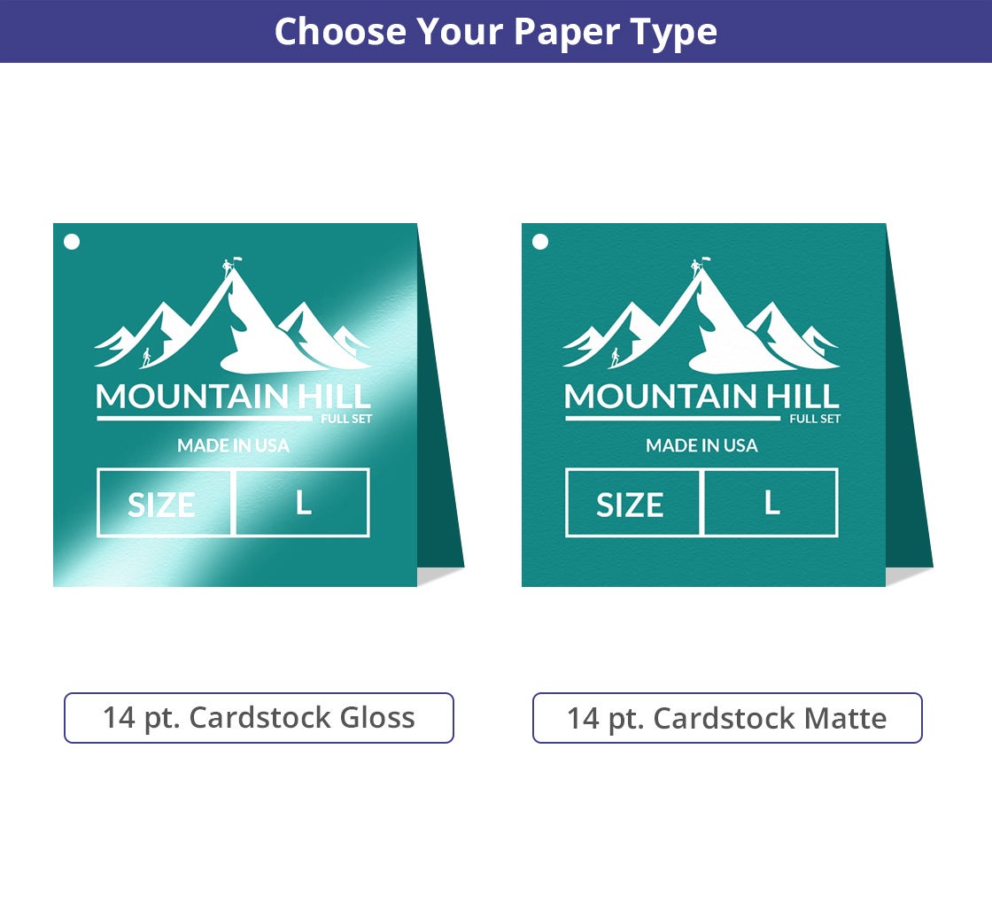 Folded Hang Tags