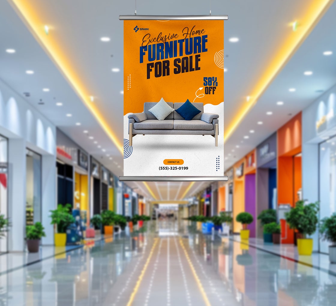 Hanging Clamp Bar Banners