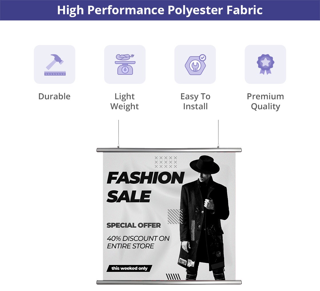 Hanging Clamp Bar Banners