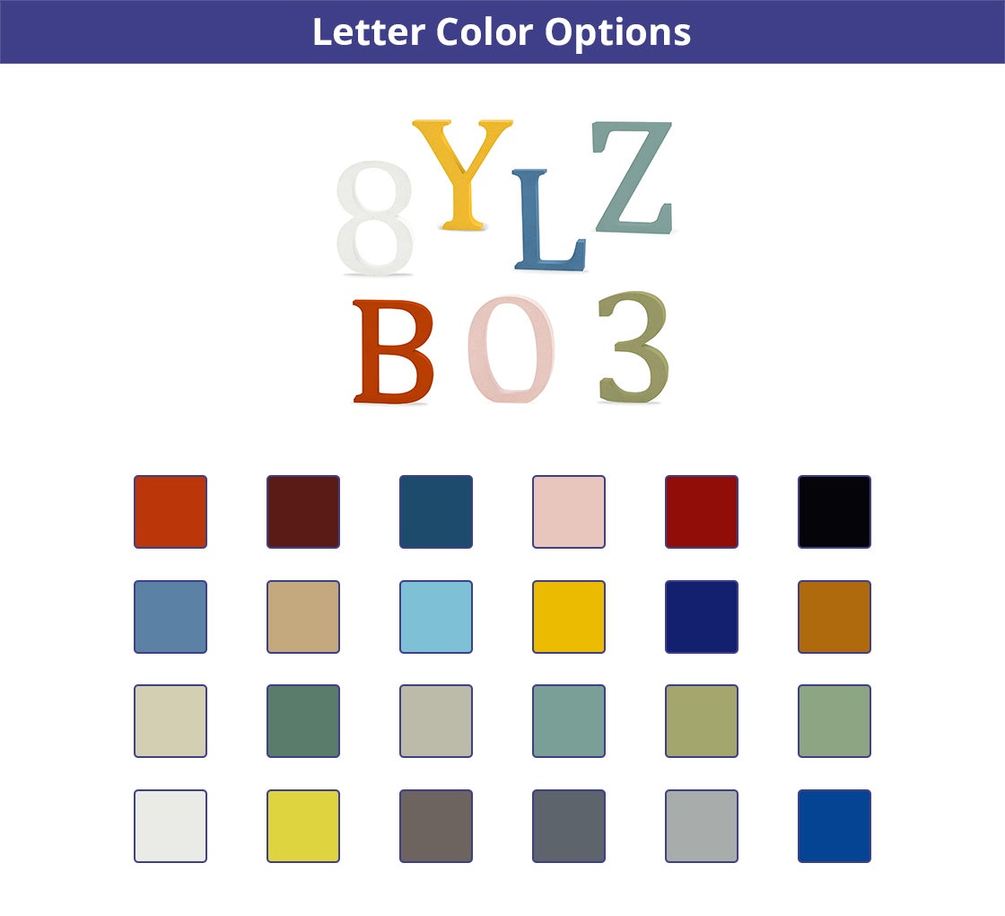 MDF Letters and Numbers