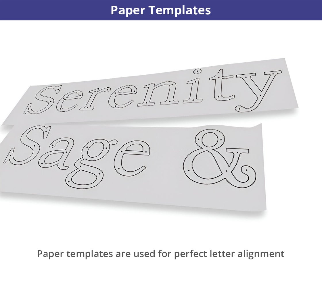 MDF Letters and Numbers
