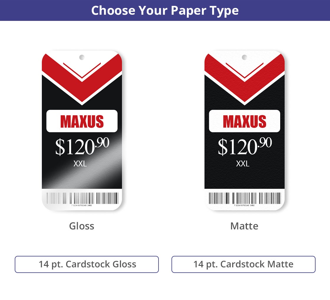 Beautiful Rounded Corner Hang Tags At Discounted Rate