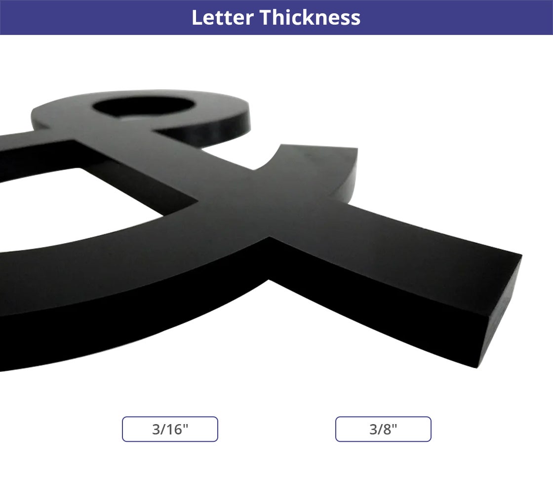 Acrylic Letters and Numbers