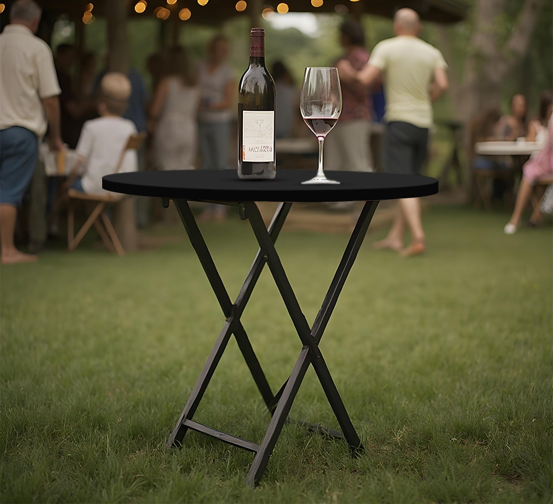 31.5 Inch Round Table-Top Cover - Black