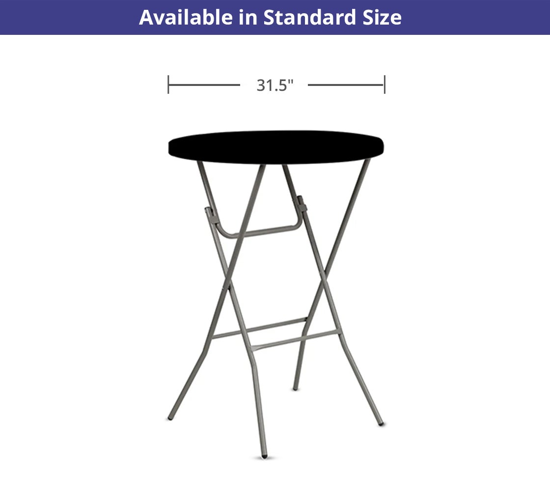 31.5 Inch Round Table-Top Cover - Black