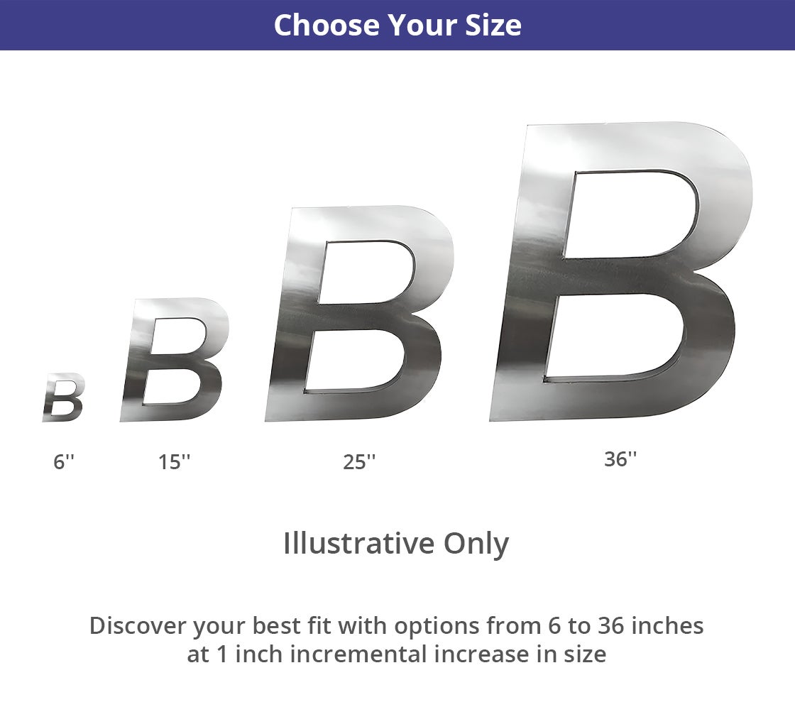 Stainless Steel Letters and Numbers