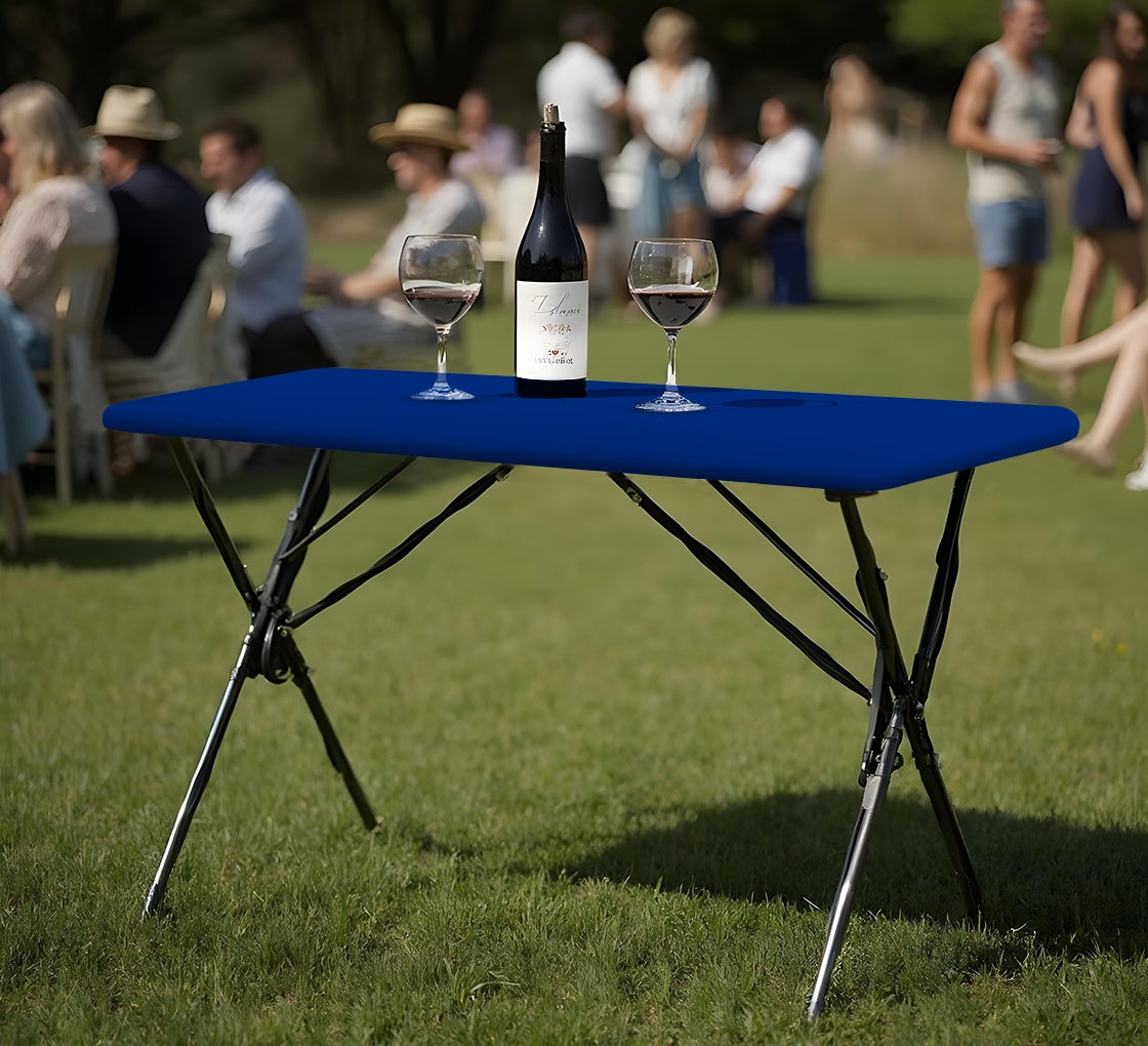 4 Ft Rectangle Table-Top Cover - Blue