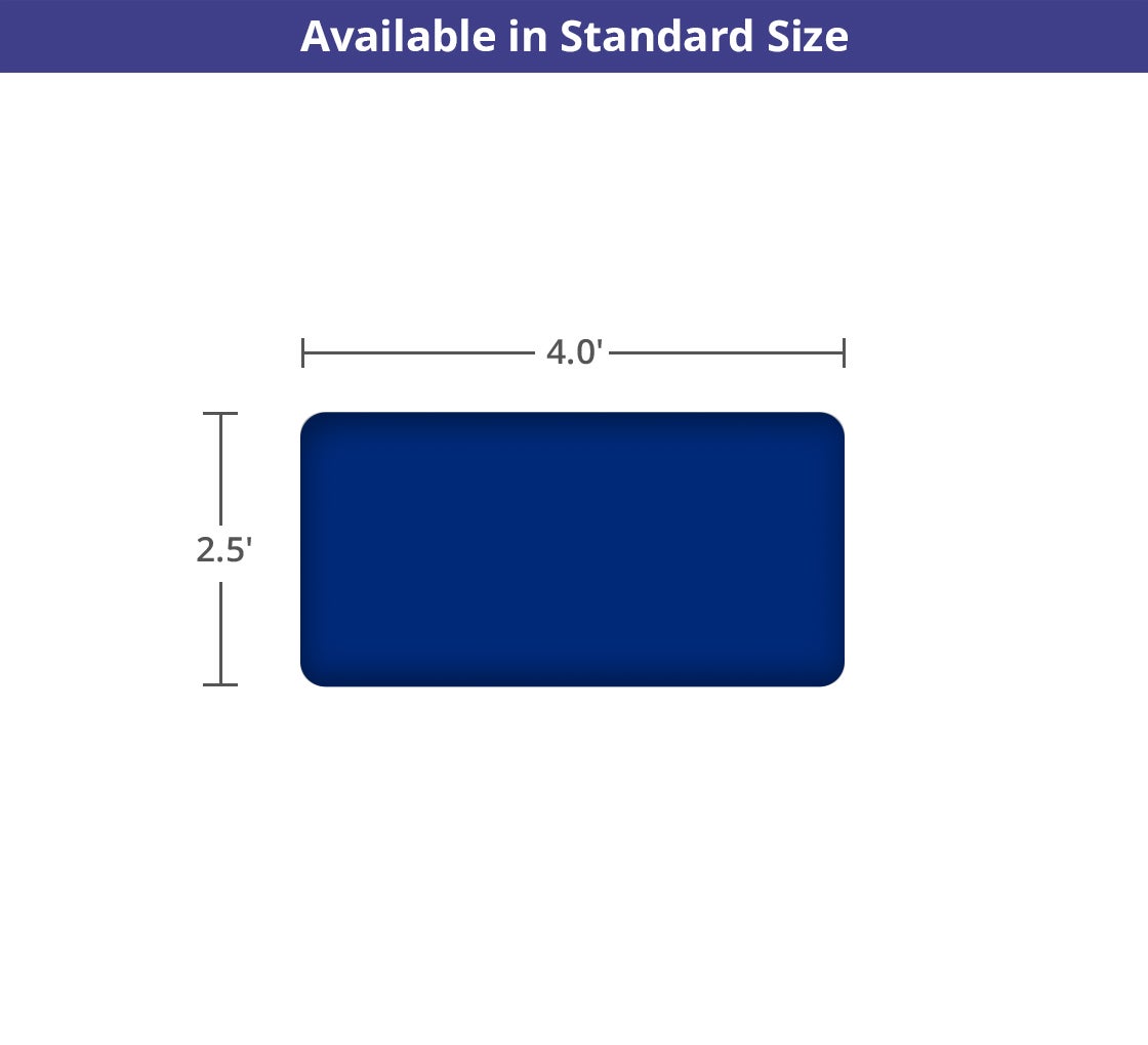 4 Ft Rectangle Table-Top Cover - Blue