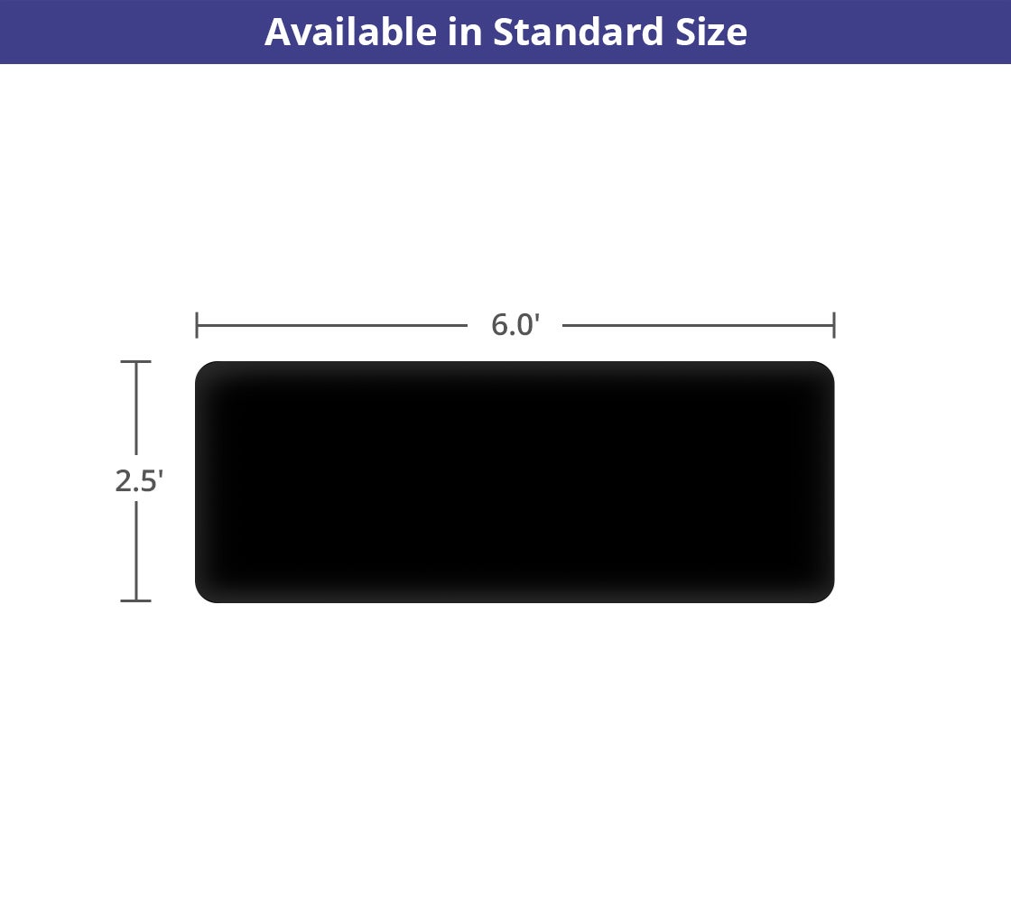 6 Ft Rectangle Table-Top Cover - Black