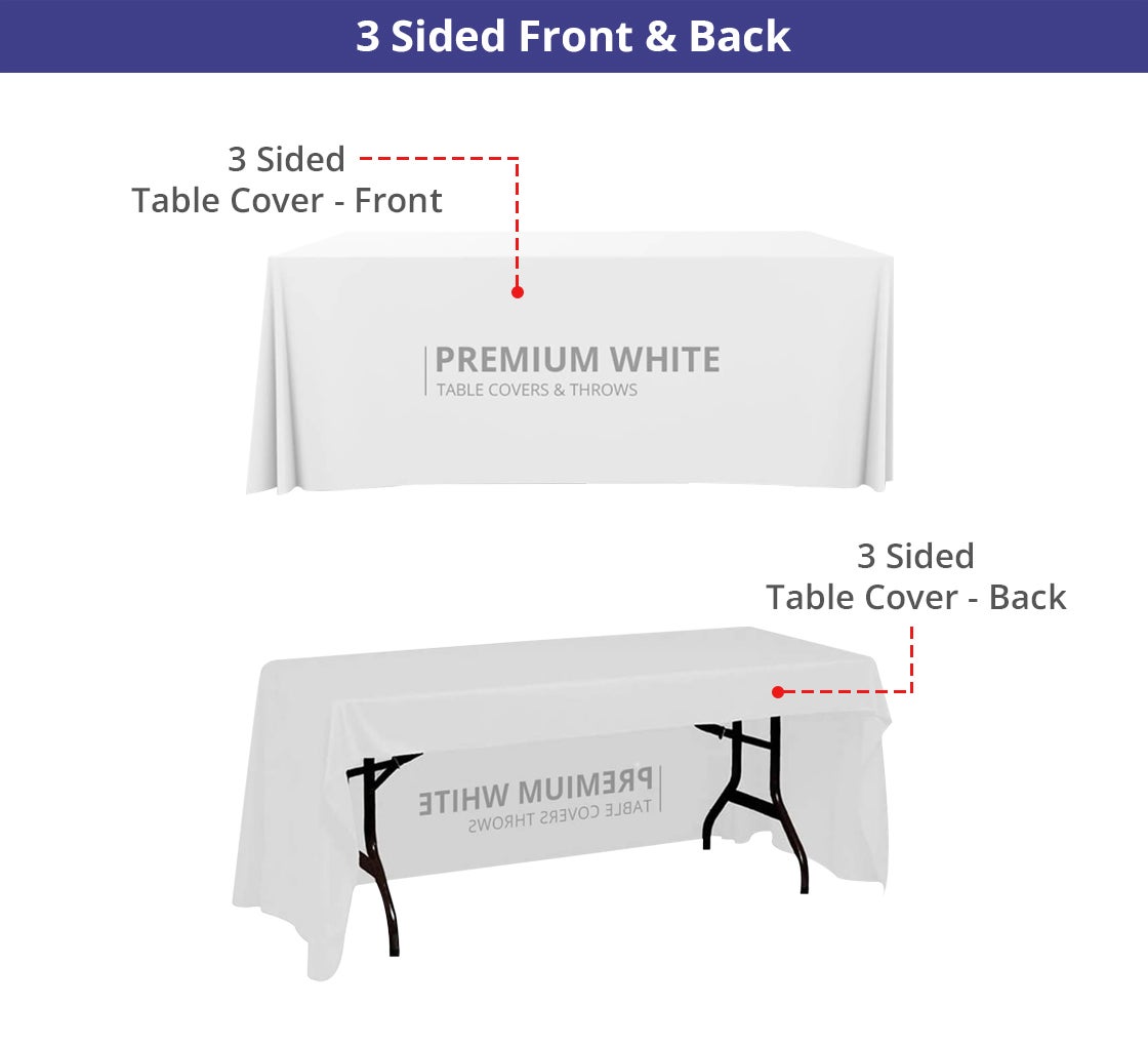 Premium White Table Covers & Throws