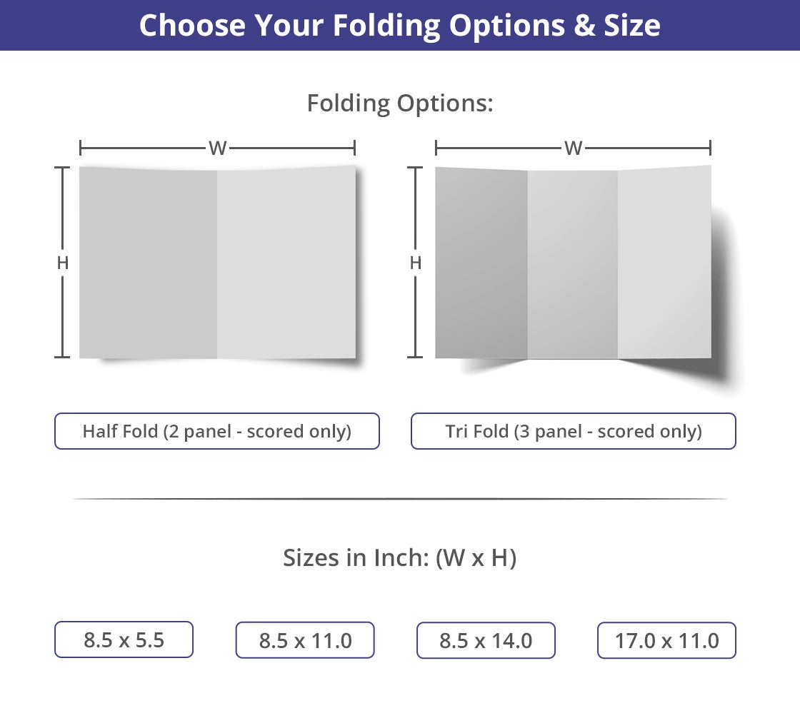 Folded Dine-in Menus