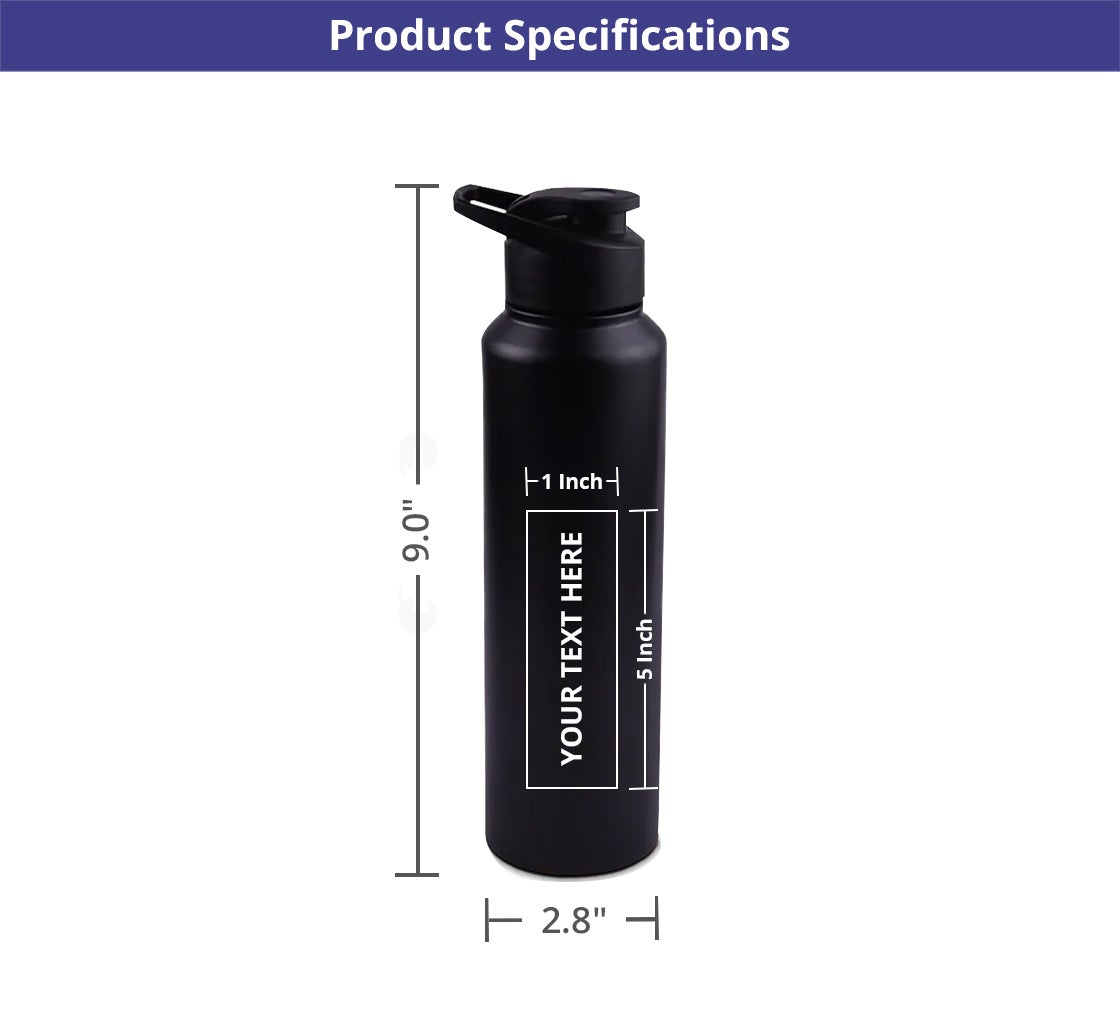 Personalised Sigma Stainless Steel Water Bottle