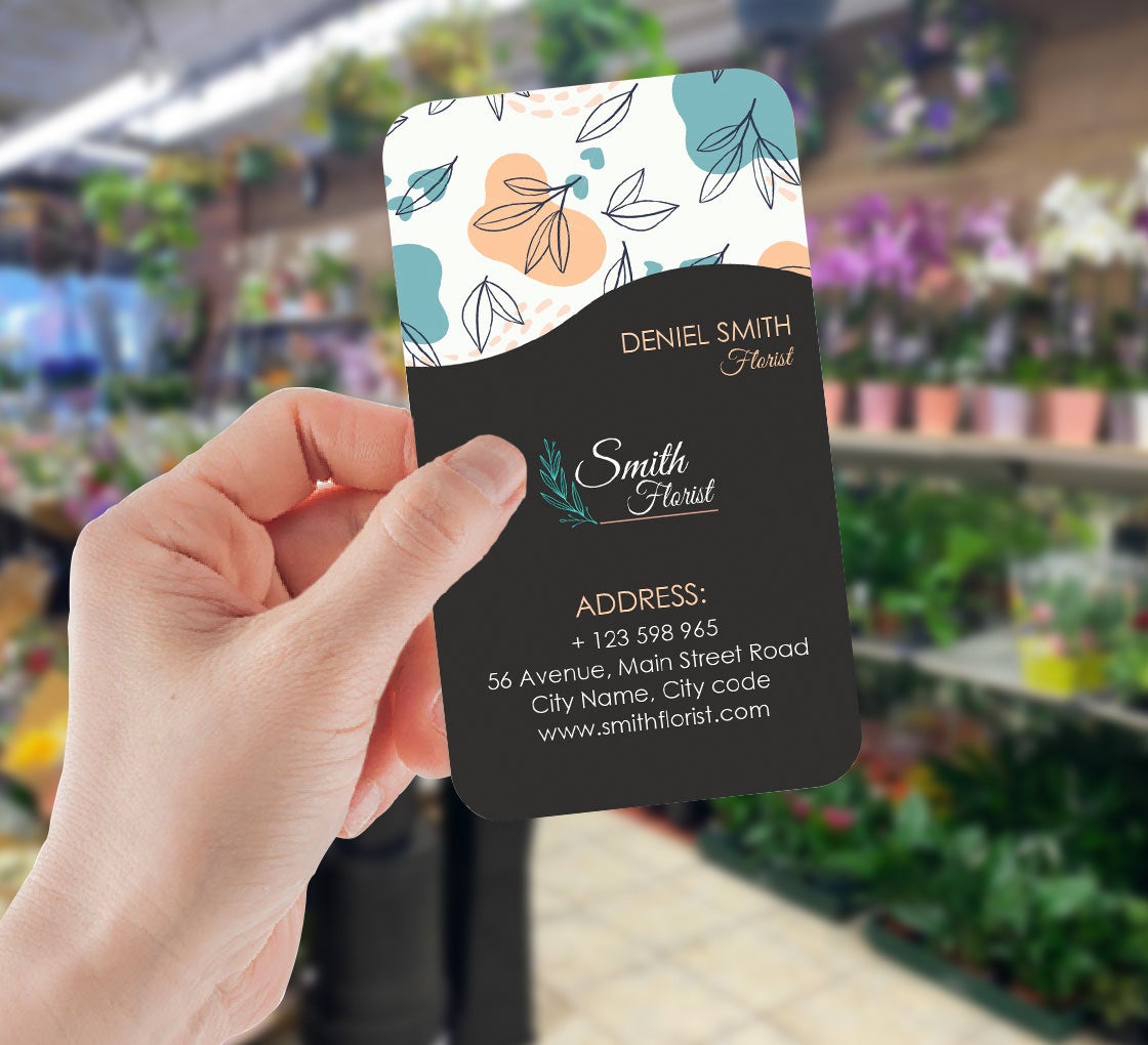Rounded Corners Business Cards - Vertical