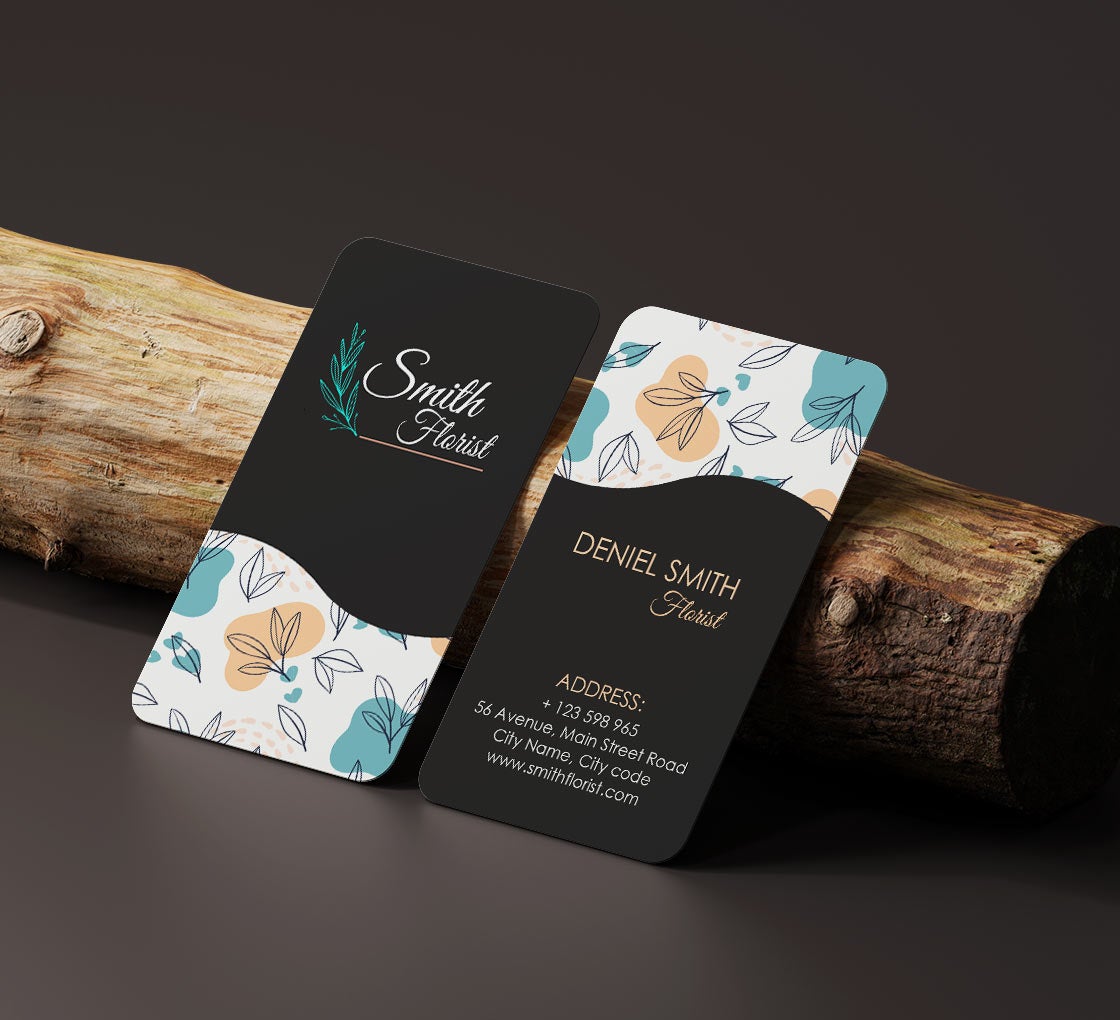 Rounded Corners Business Cards - Vertical