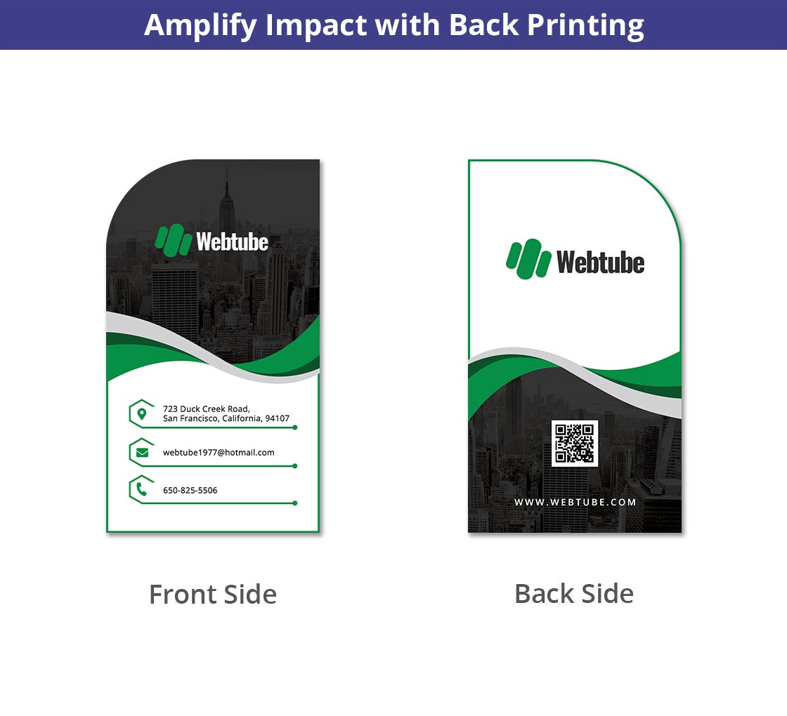 Die-Cut Business Cards - Vertical