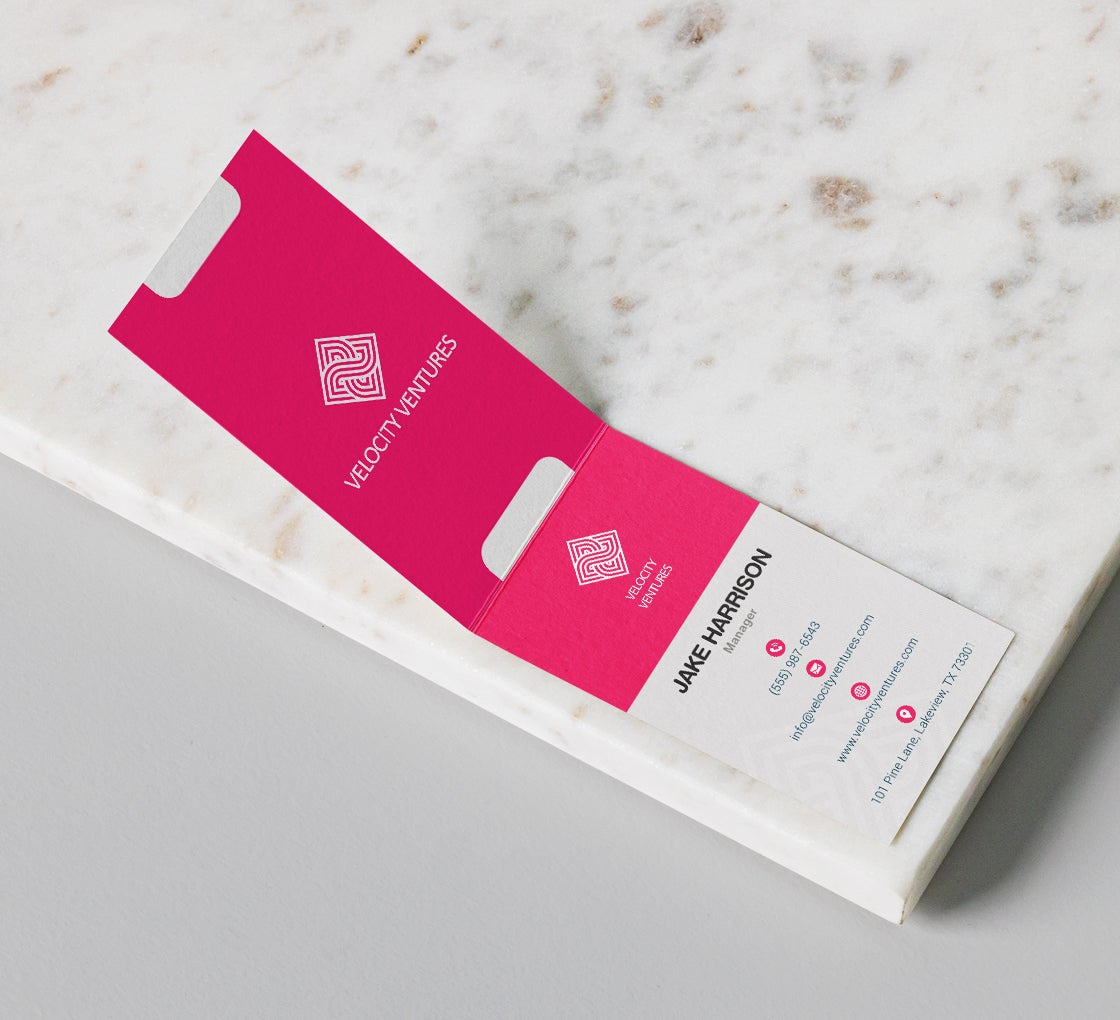 Folded Business Cards - Vertical