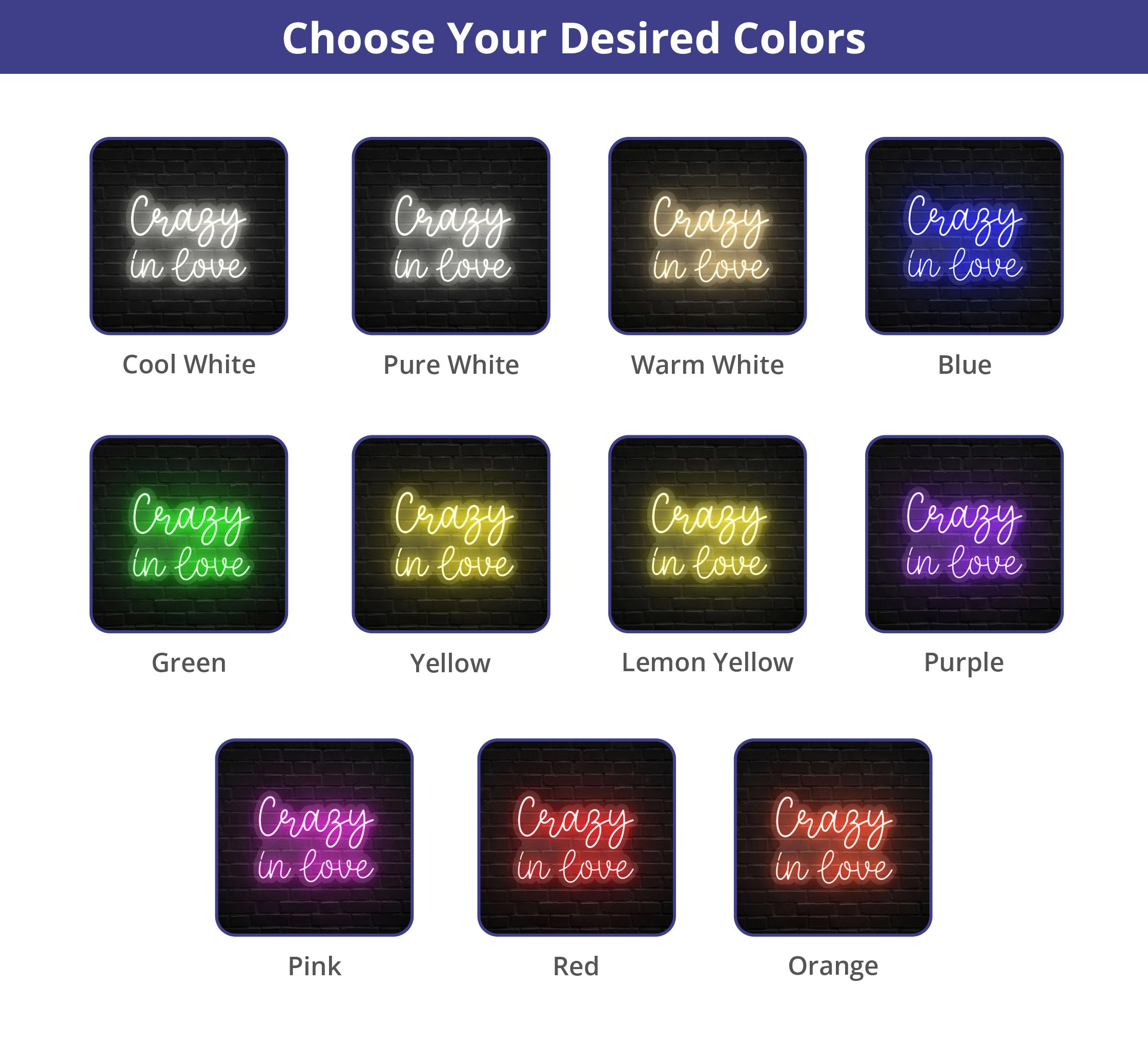 Crazy In Love Neon Sign