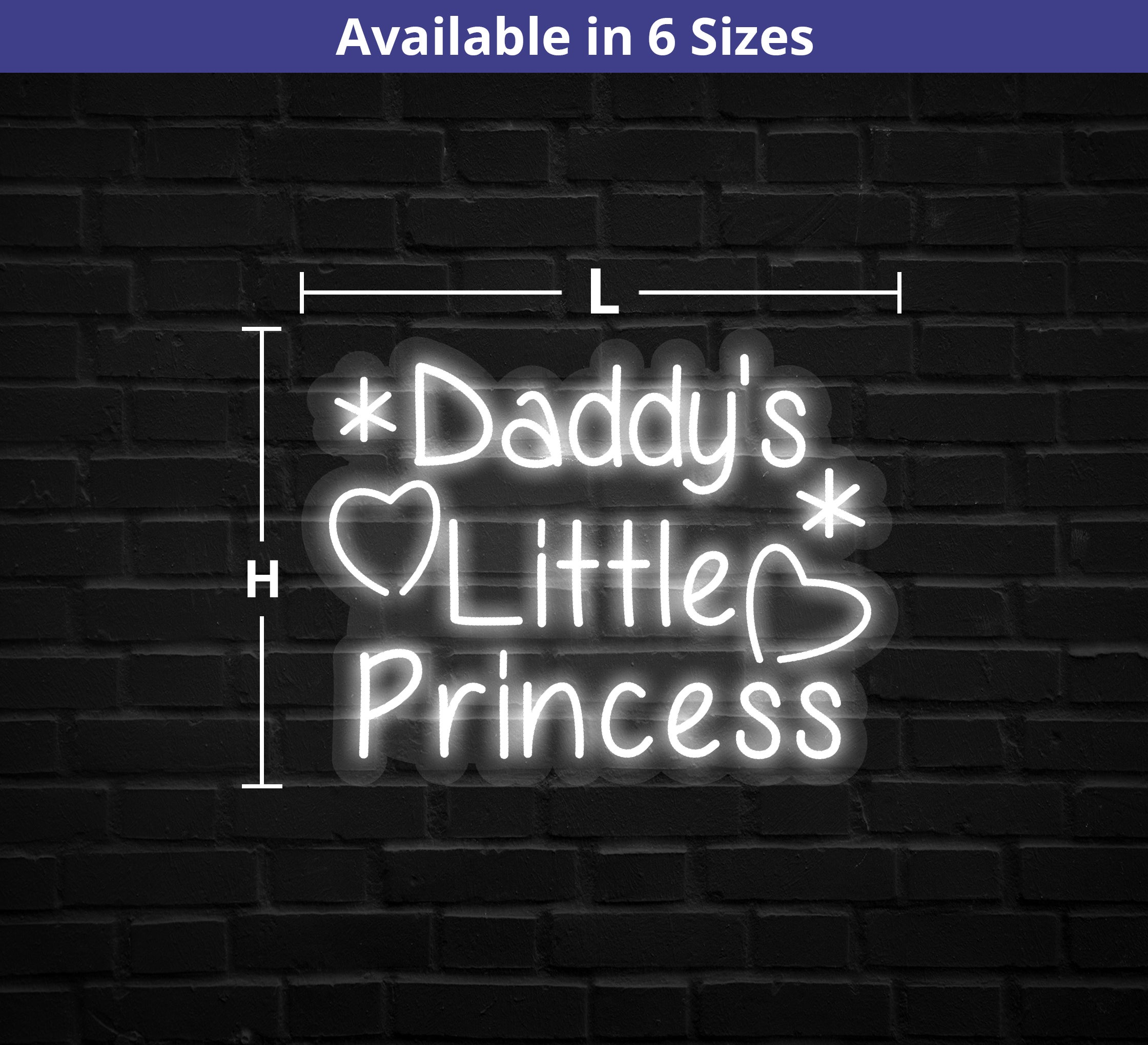 Daddy's Little Princess Neon Sign