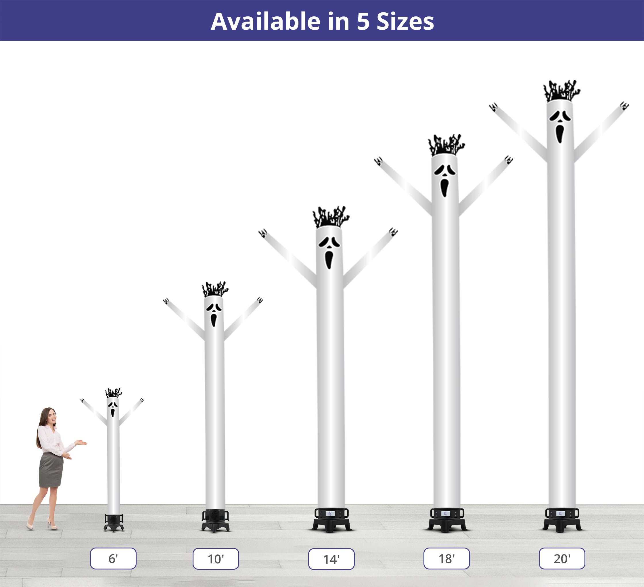 Halloween Ghost Inflatable Tube Man 