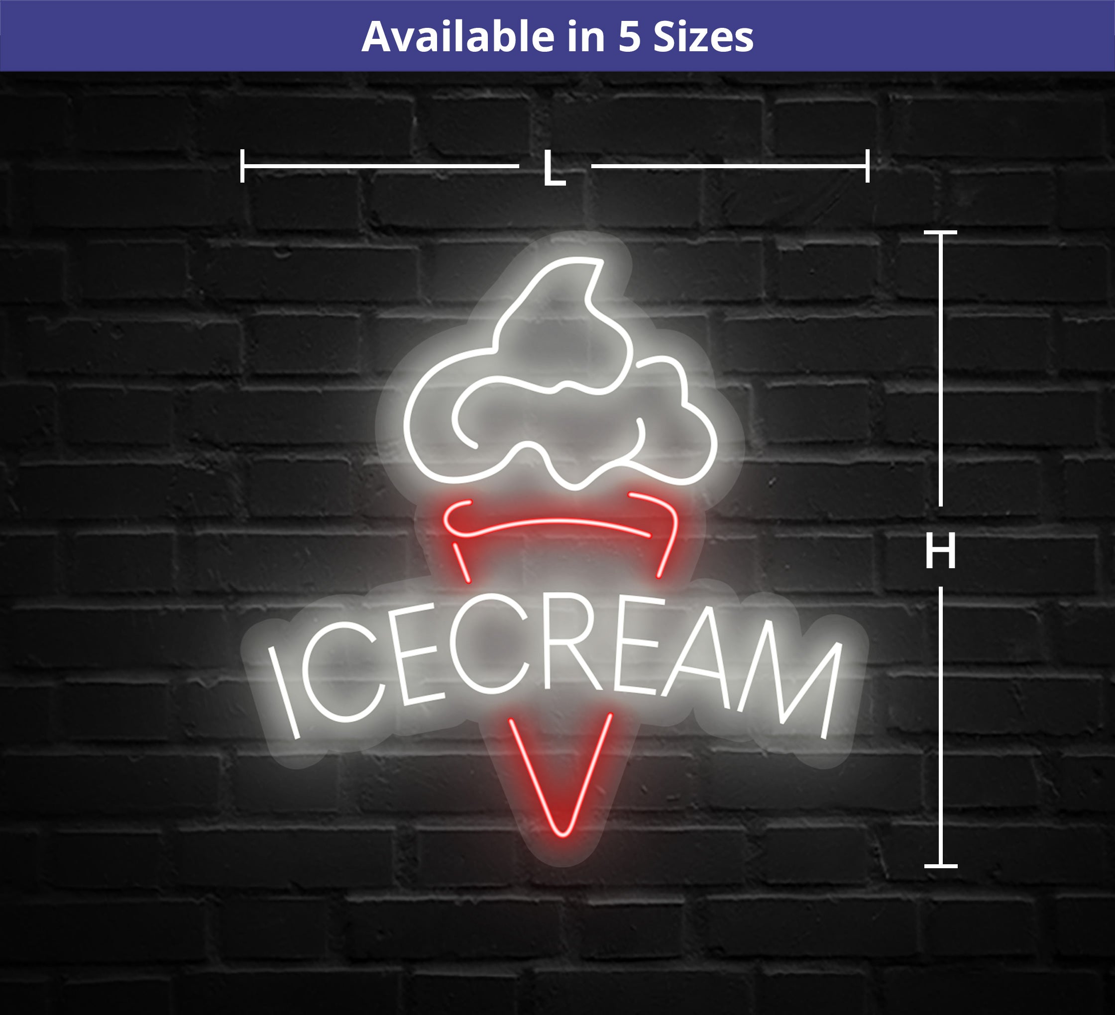 Ice Cream Neon Sign