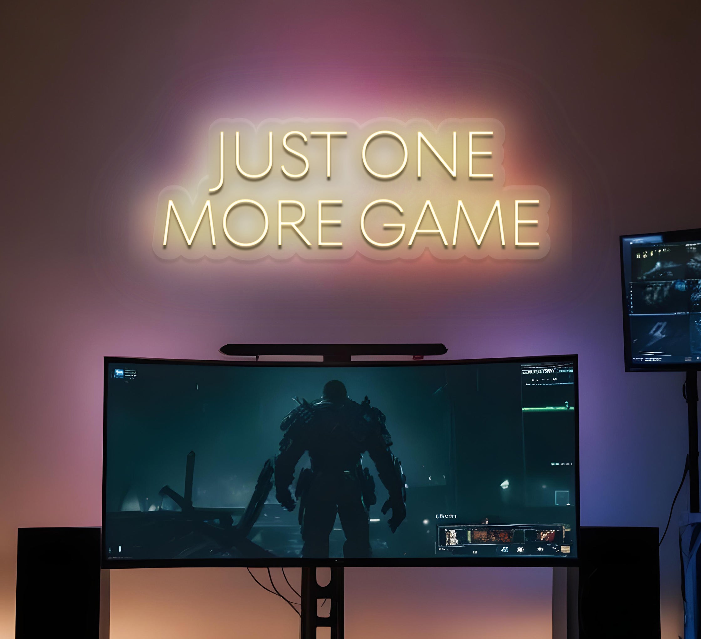 Just One More Game Neon Sign