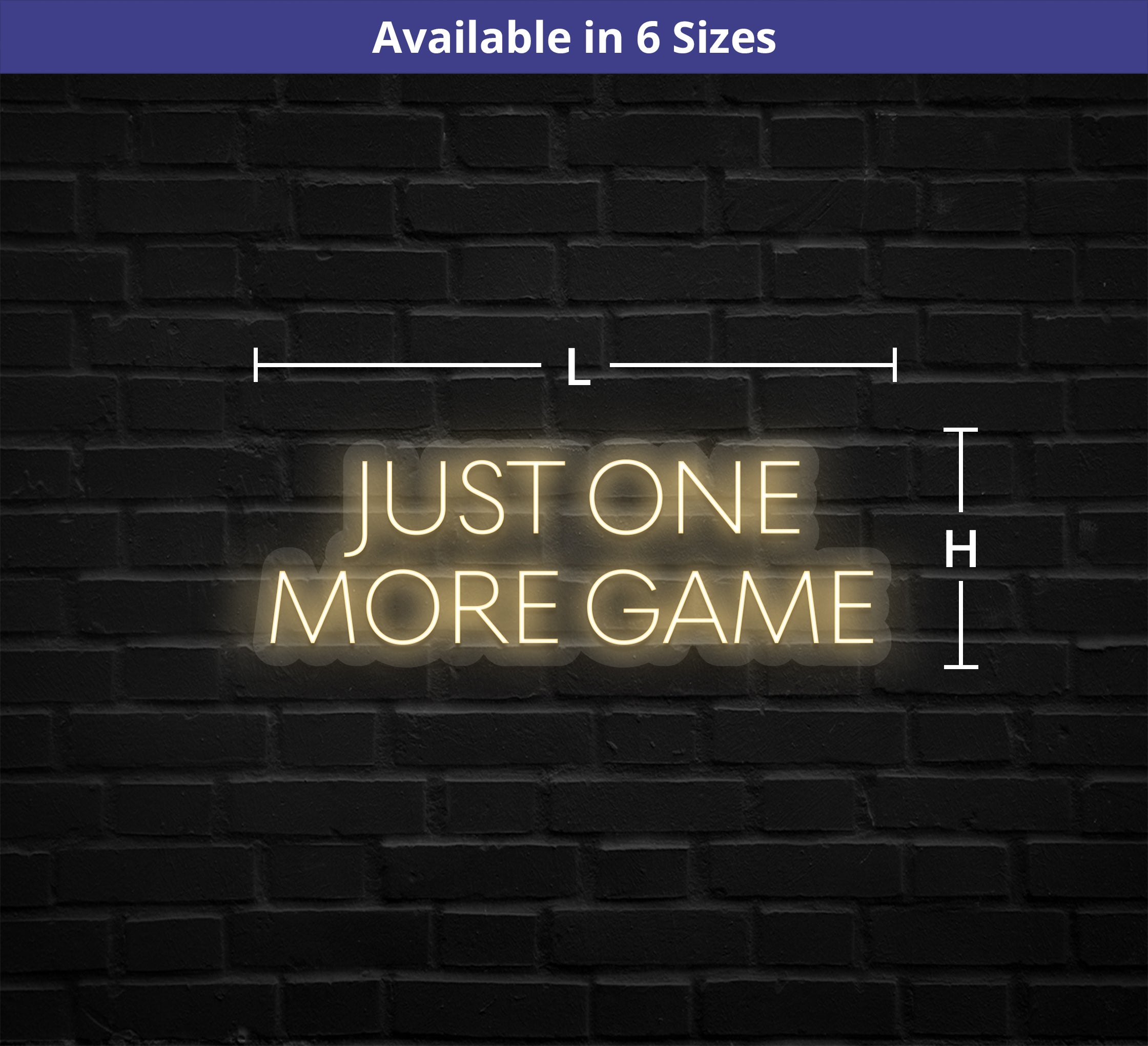 Just One More Game Neon Sign
