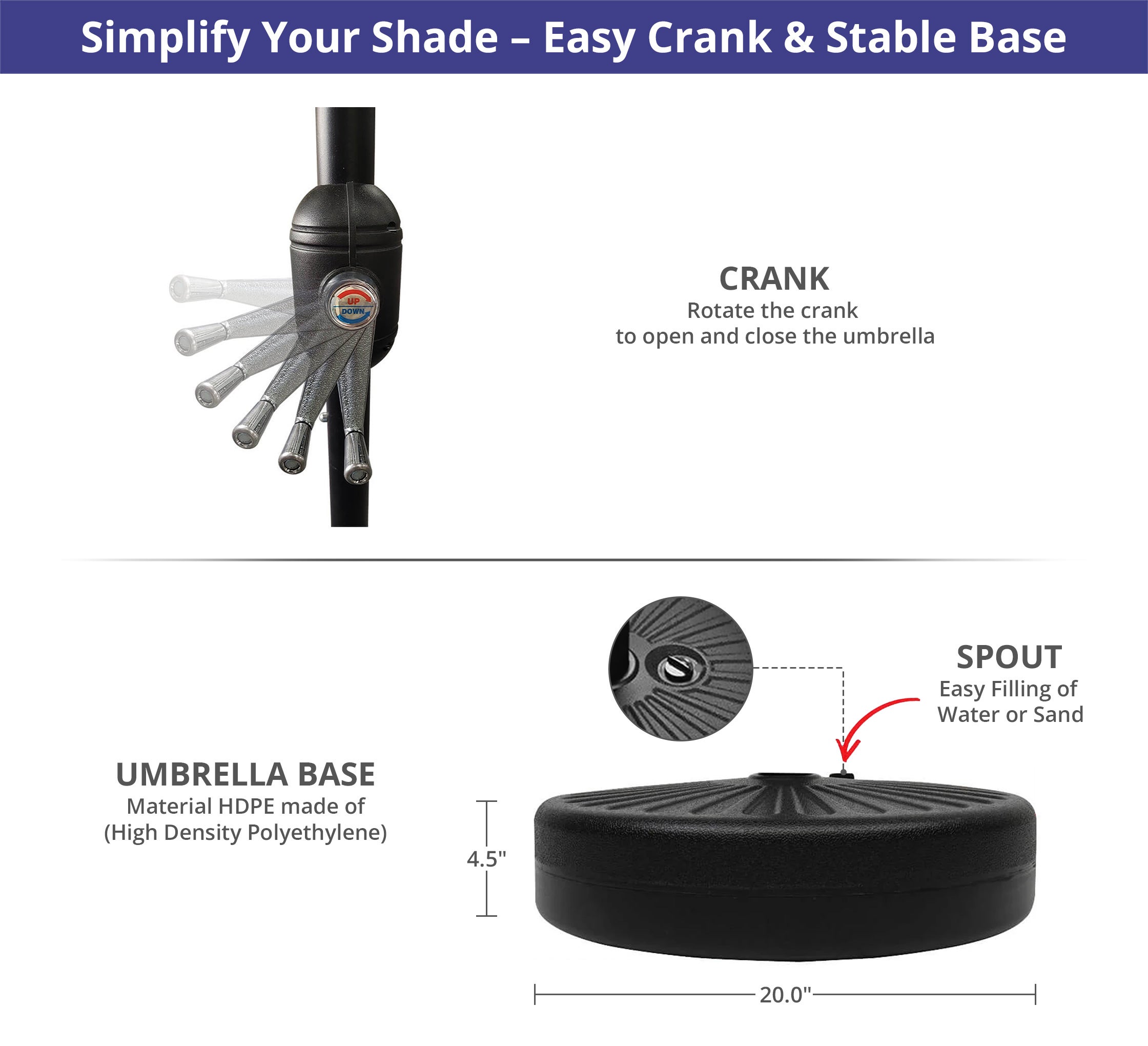 Solid Outdoor Umbrella