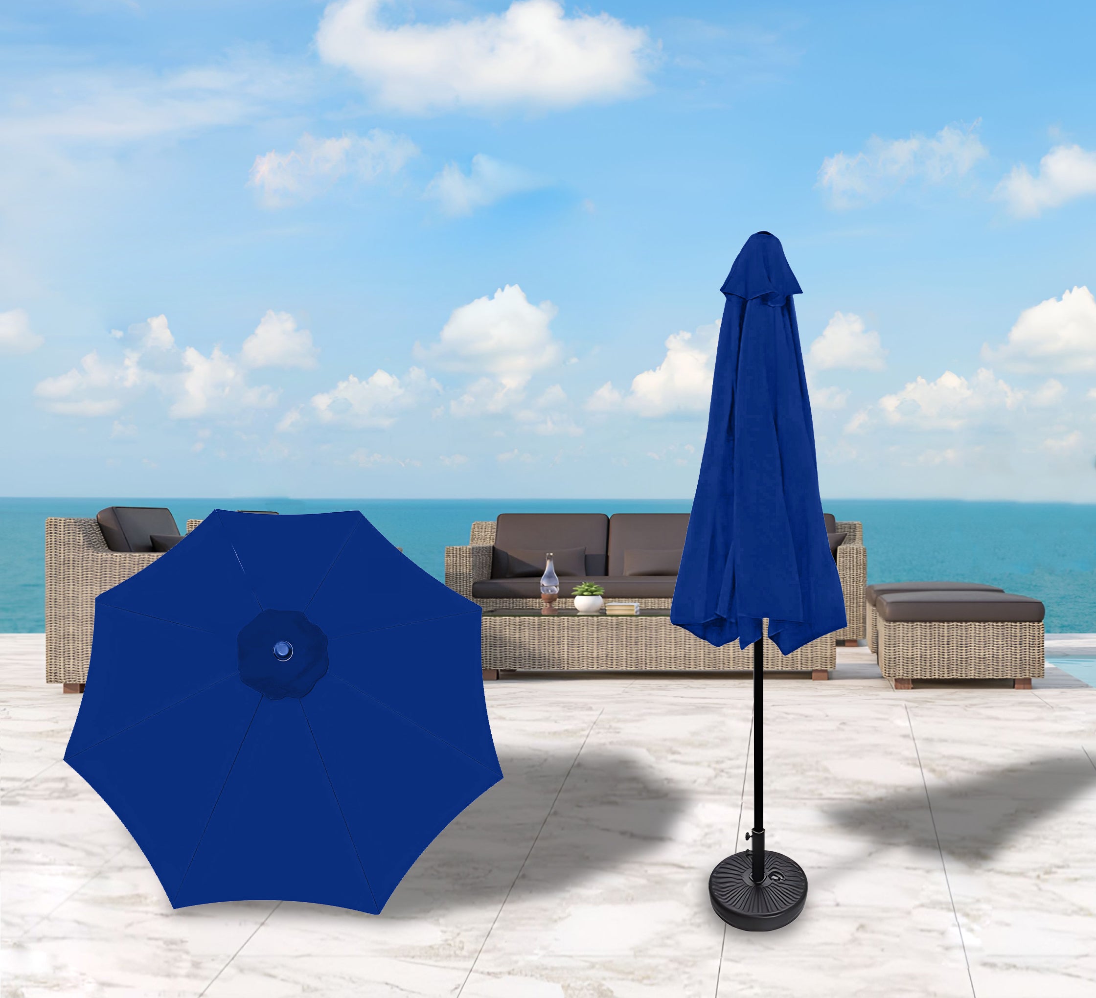Solid Outdoor Umbrella