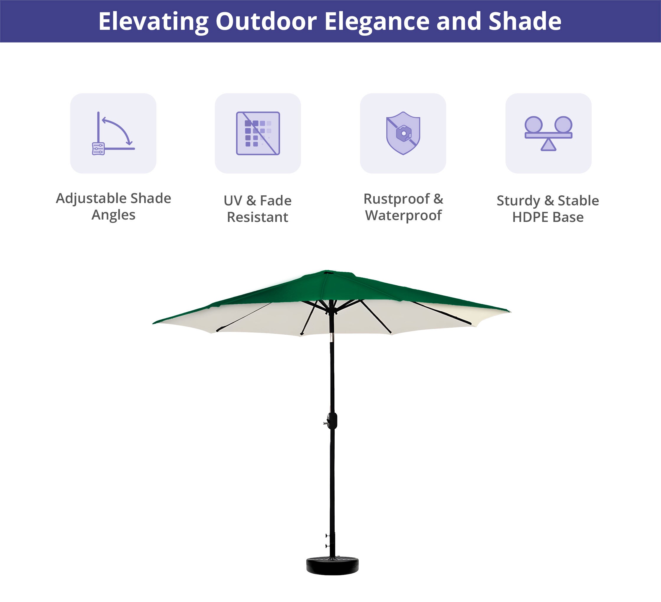 Solid Outdoor Umbrella