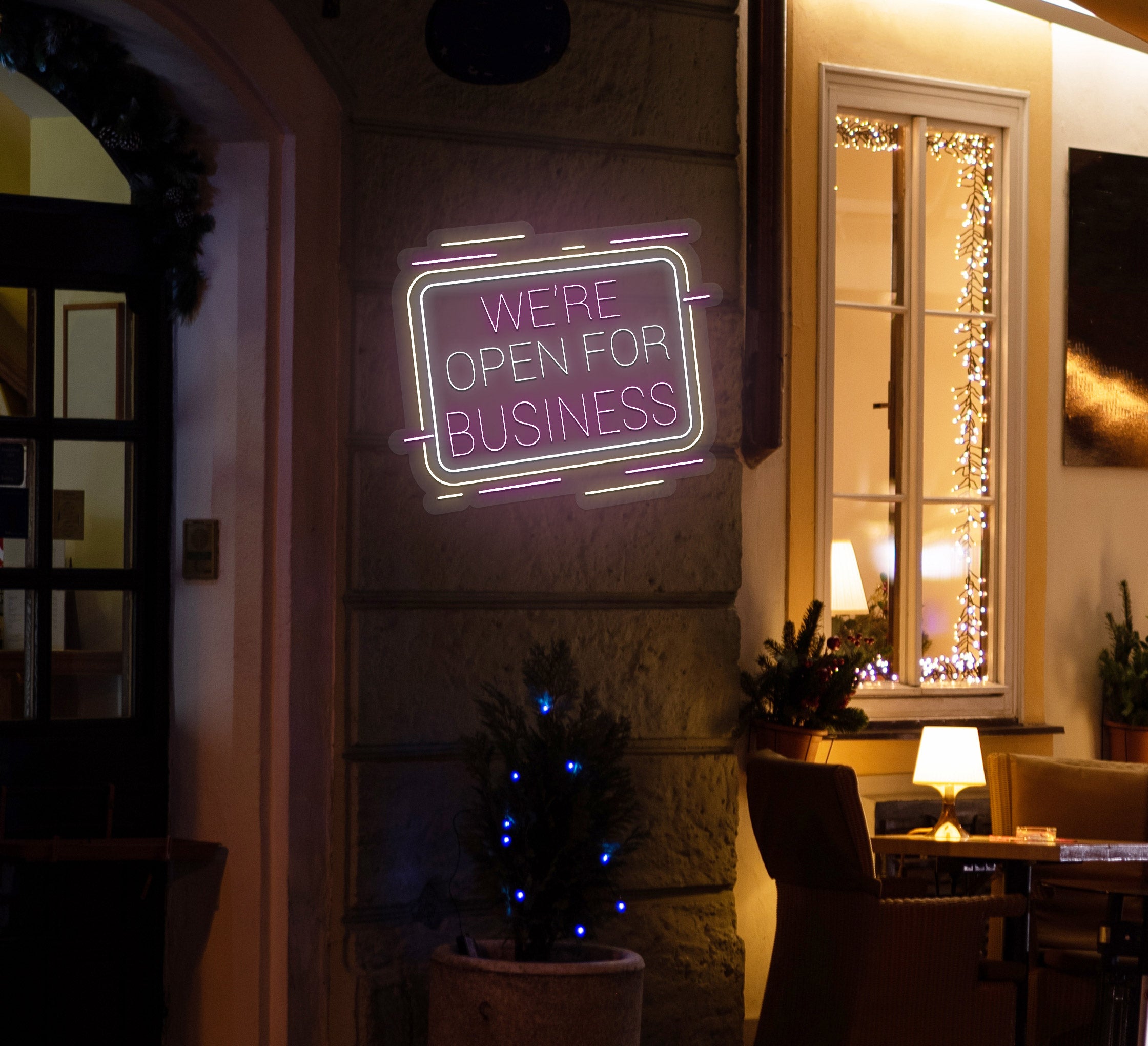 Open For Business Neon Sign