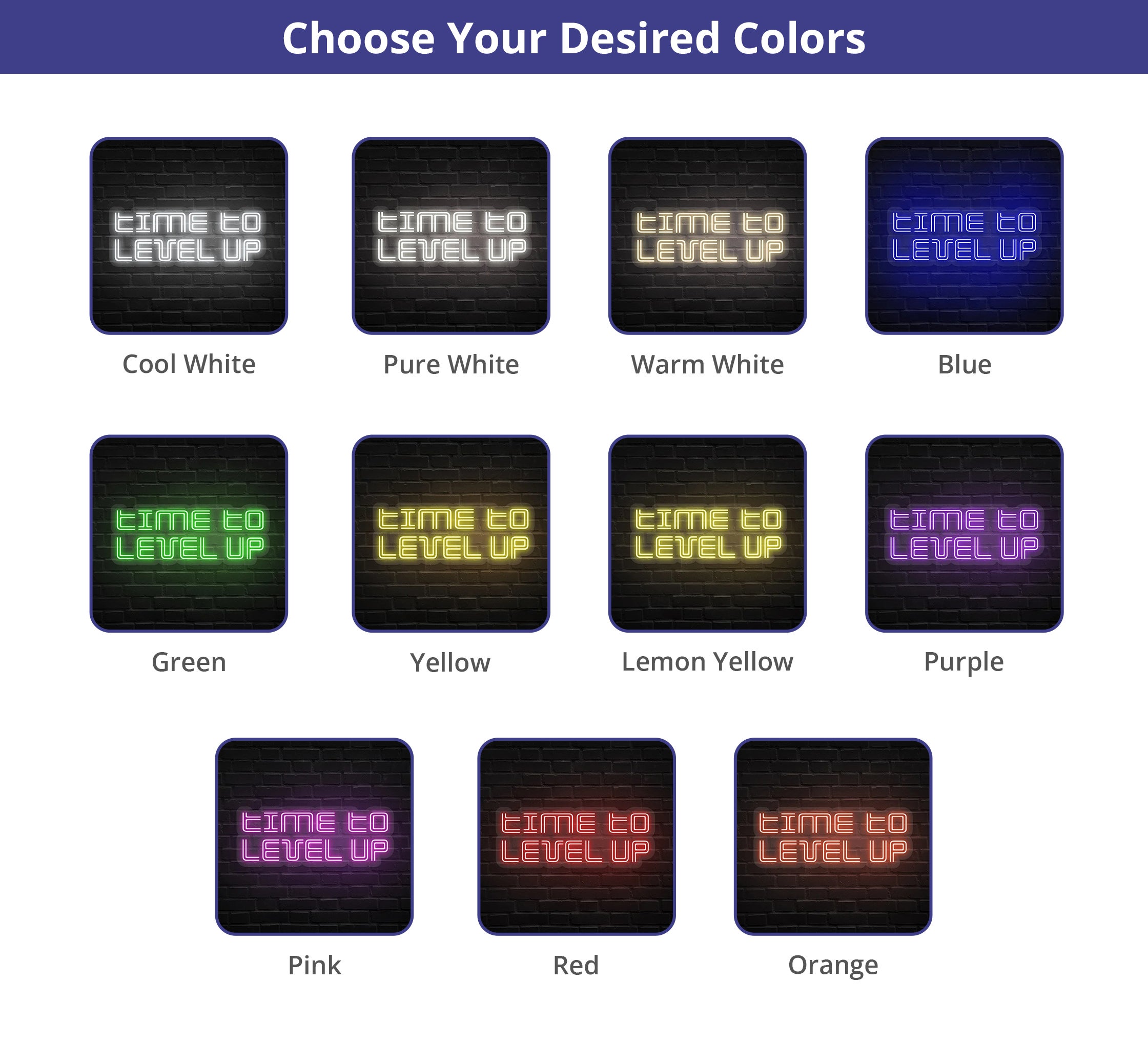 Time To Level Up Neon Sign