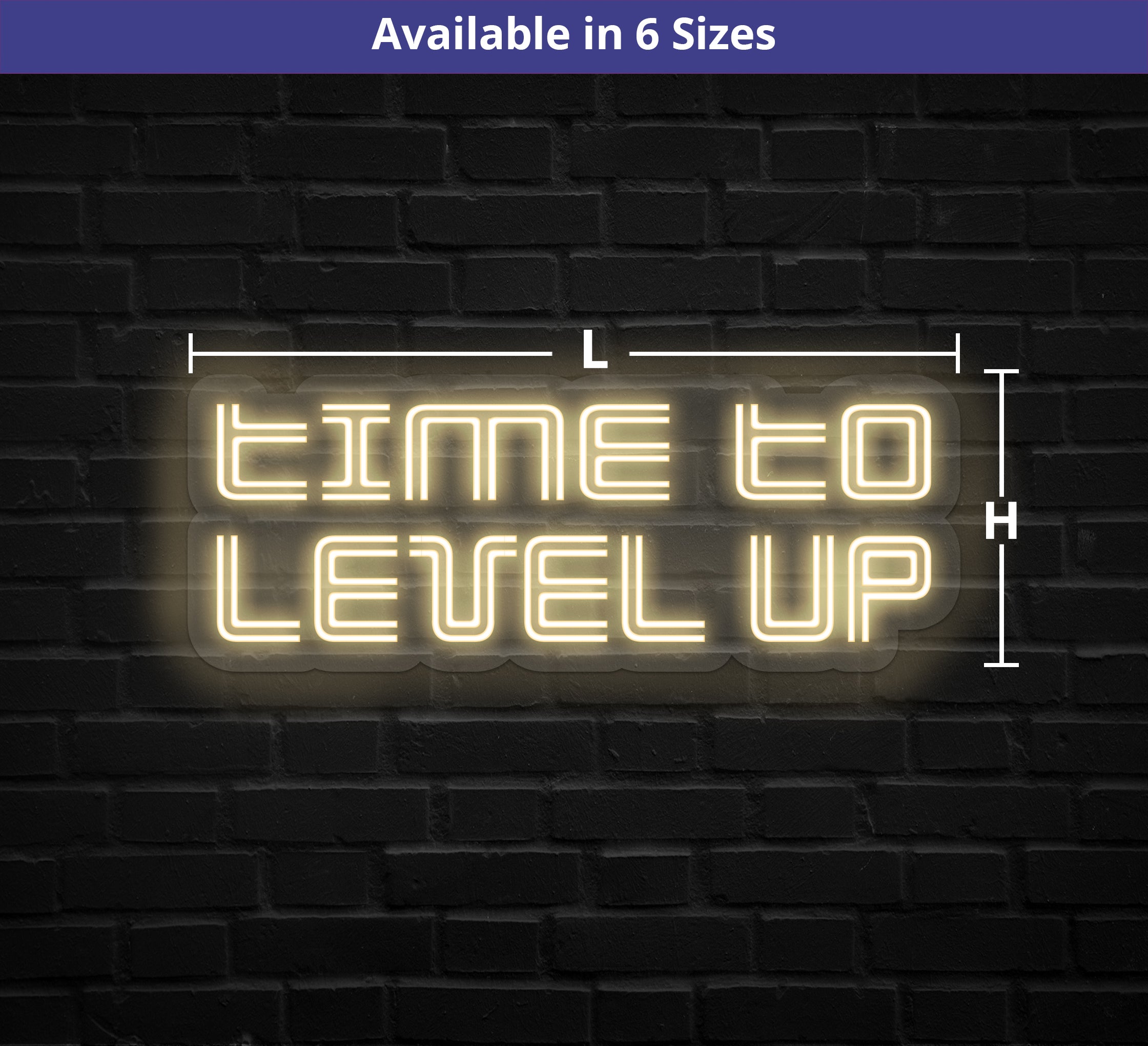 Time To Level Up Neon Sign
