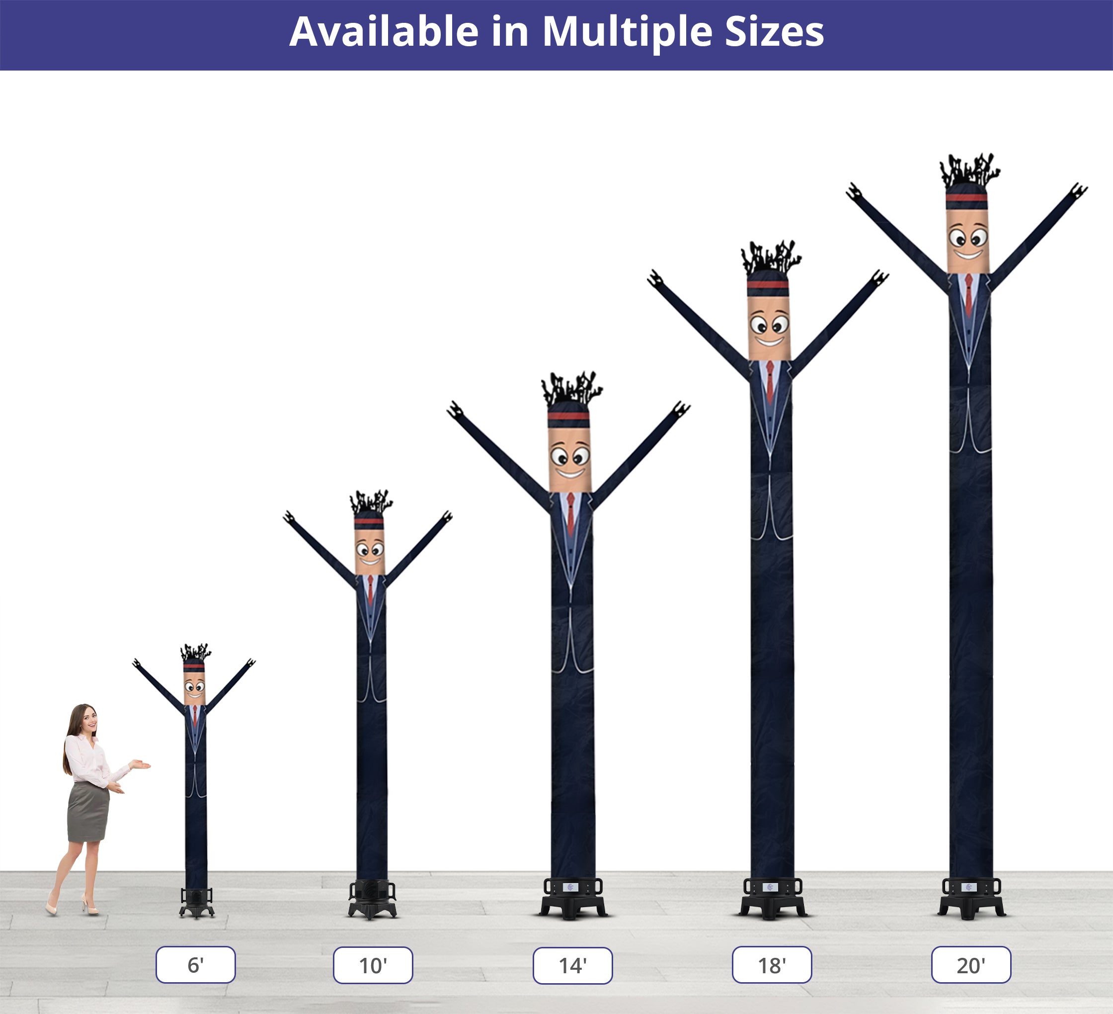 Tuxedo Inflatable Tube Man