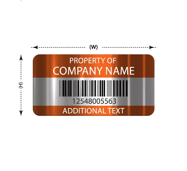 Metal Asset Labels - Aluminium foil
