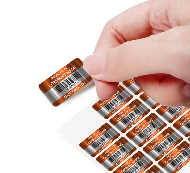 Metal Asset Labels - Aluminium foil