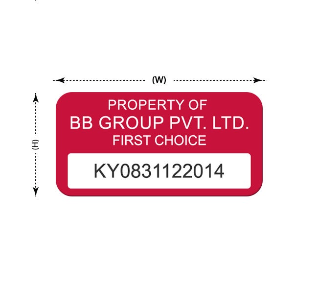 Plastic Asset Labels - Economy