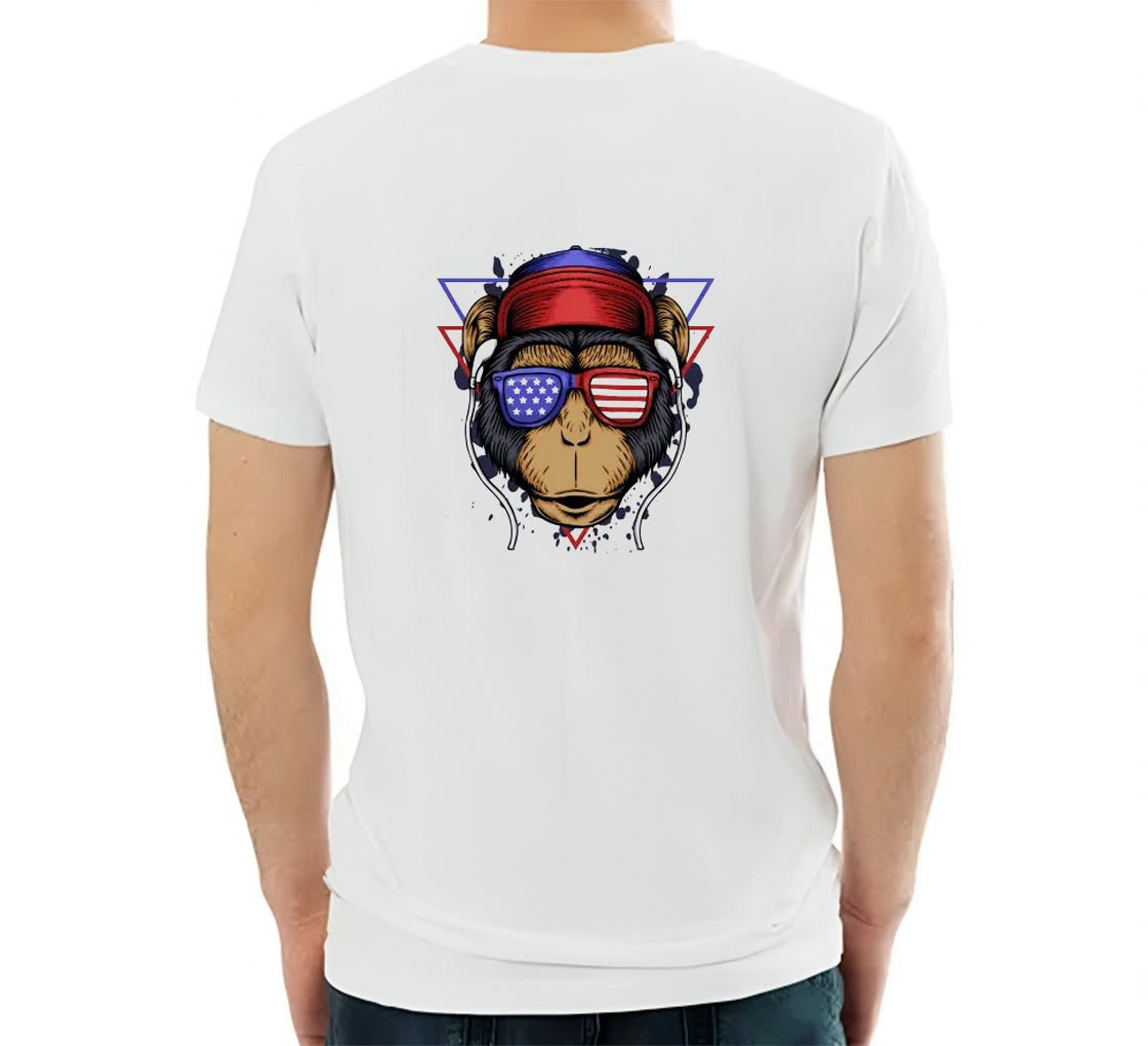 Men's Printed T-Shirt - Crew Neck