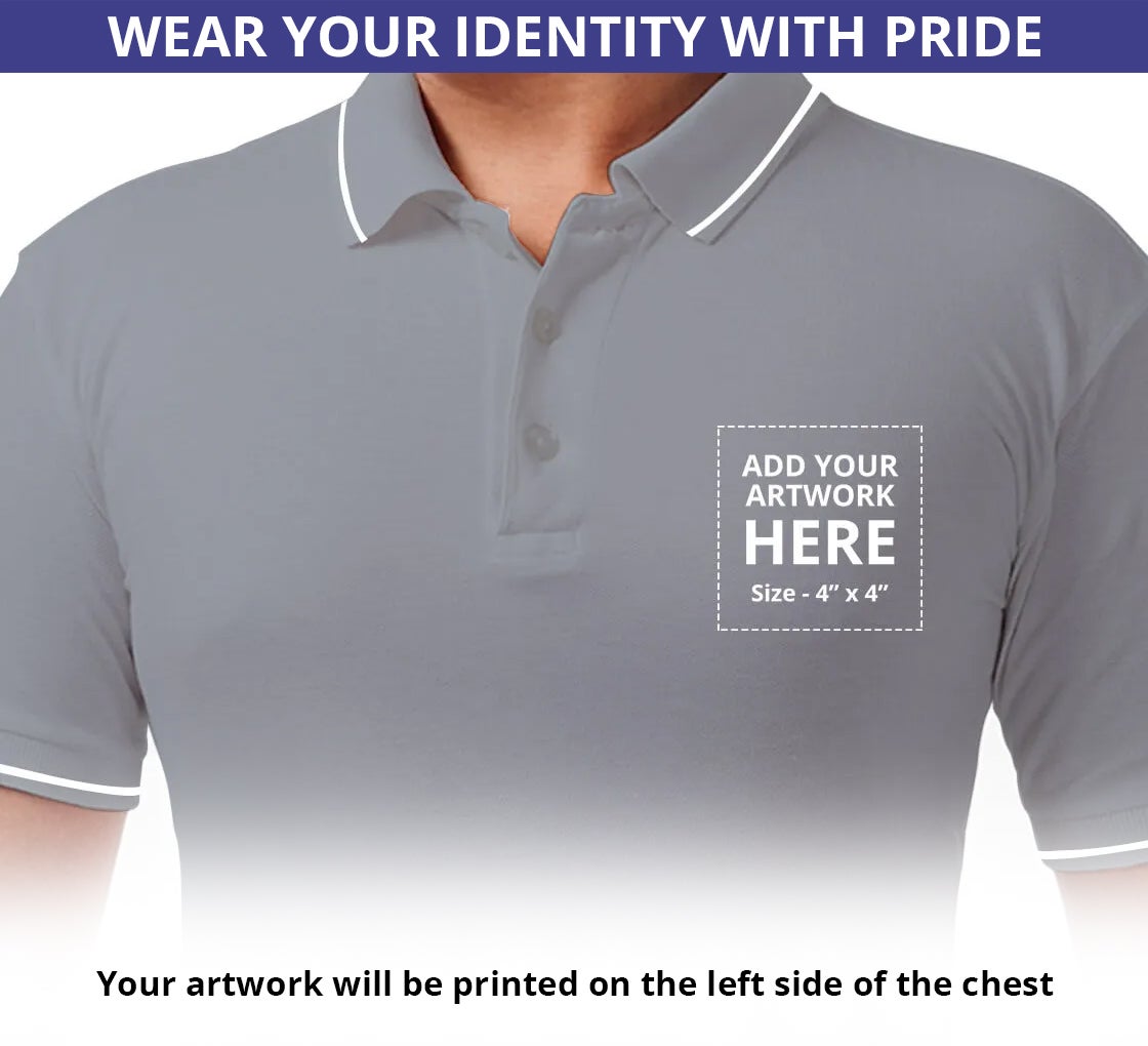 Men's Cotton Polo Shirt - Embroidered