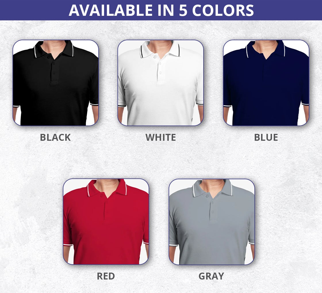 Men's Cotton Polo Shirt - Embroidered