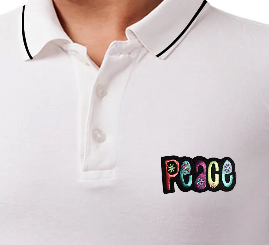 Men's White Polo Shirt - Embroidered