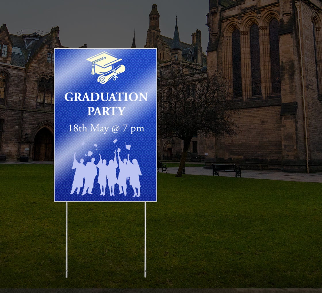 HIP Reflective Graduation Yard Signs
