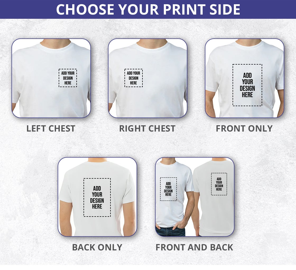 Men's Printed Organic T shirt - Crew Neck 