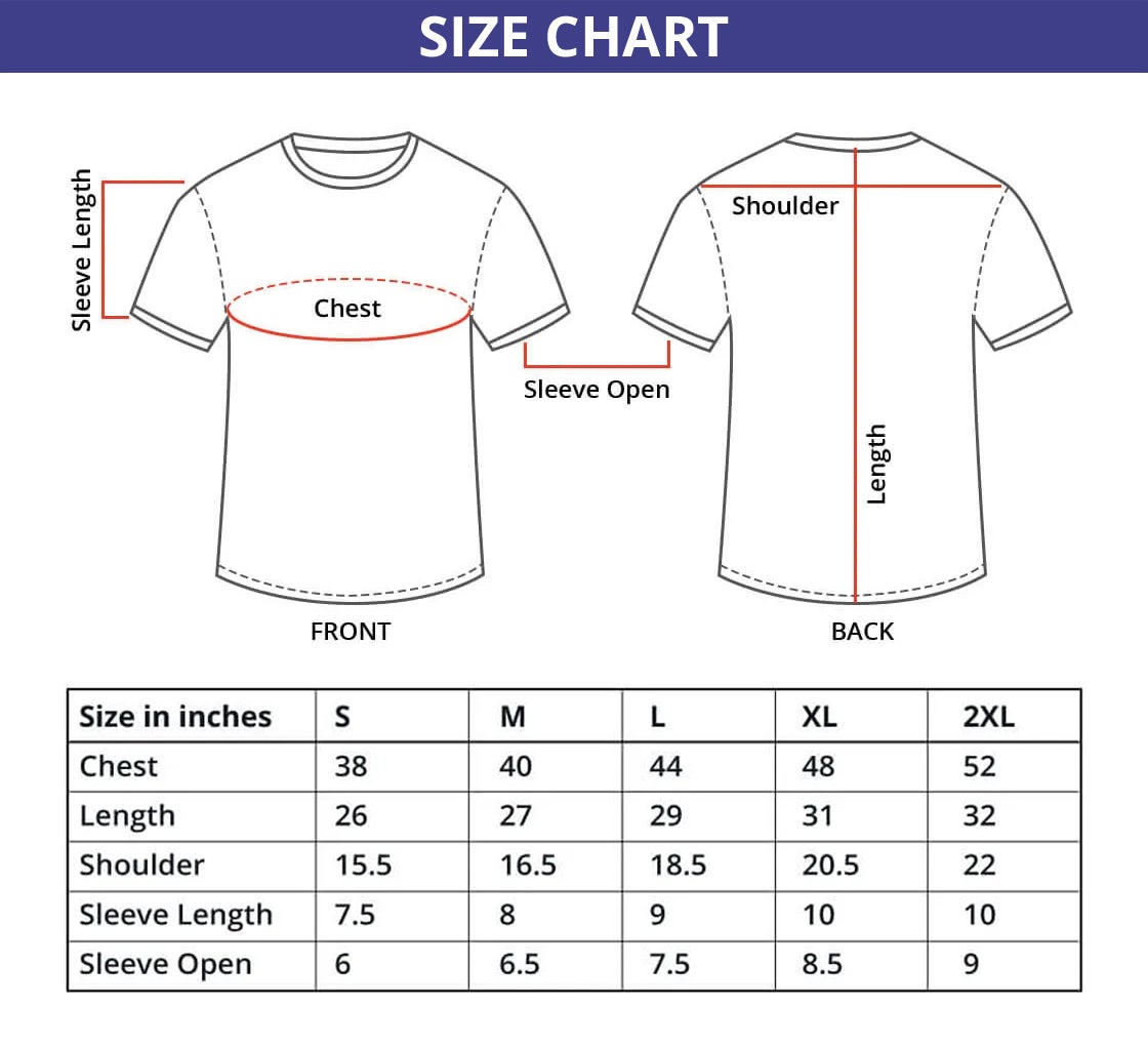 Men's Printed Organic T shirt - Crew Neck 